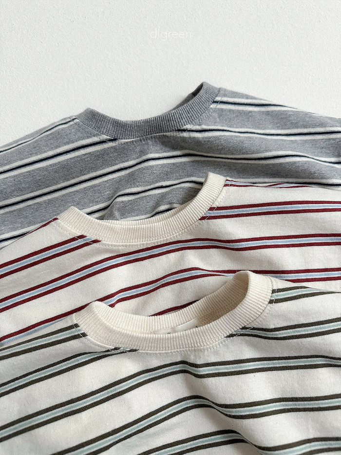 正韓夏Digreenkids 三色日系條紋上衣