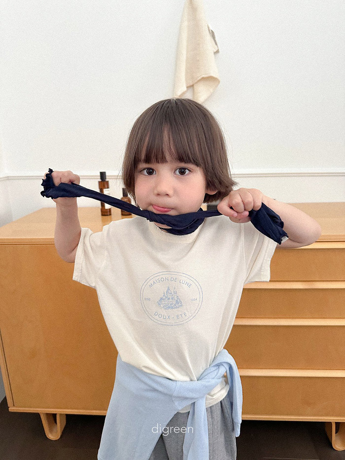 正韓夏Digreenkids 三色MAISON圓領上衣