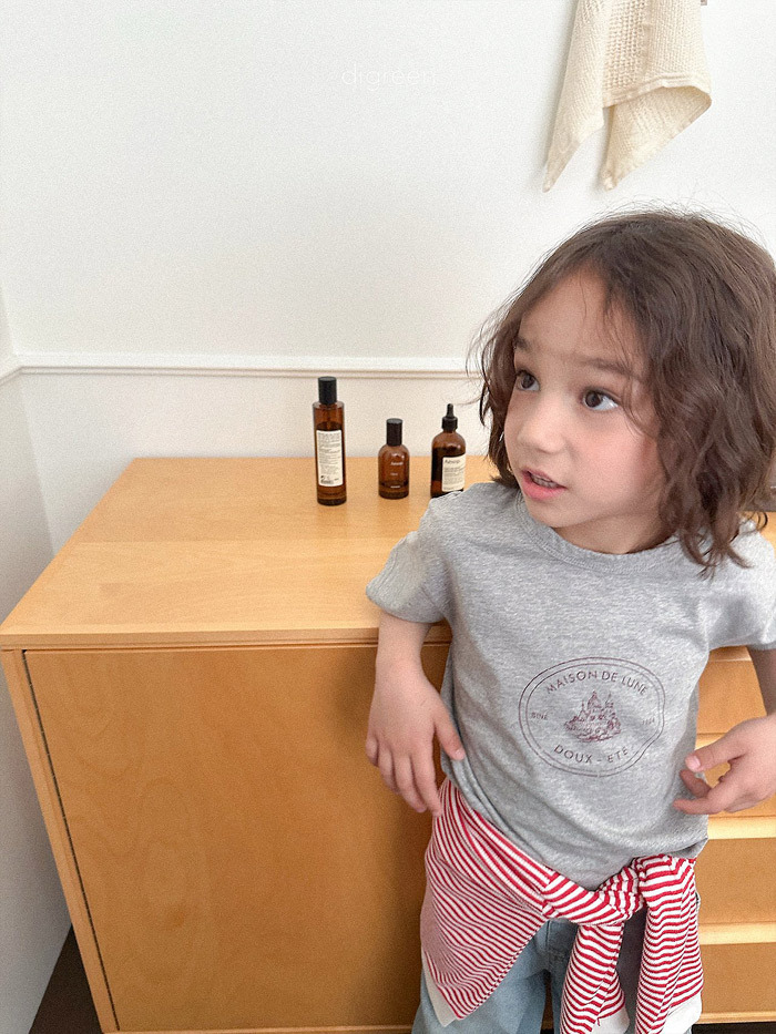 正韓夏Digreenkids 三色MAISON圓領上衣