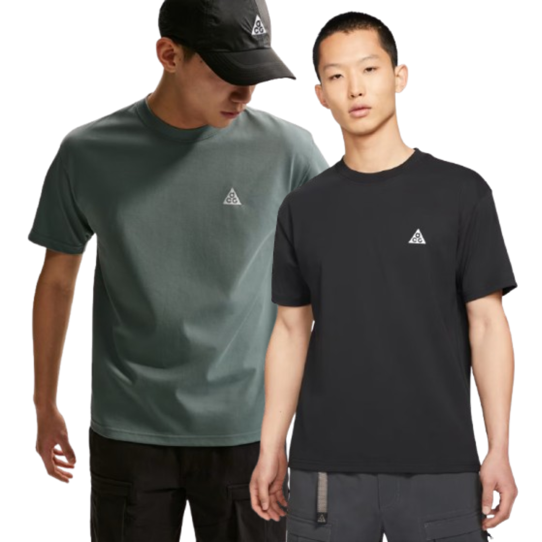 【官網限定】NIKE ACG DRY小標 刺繡LOGO 寬鬆 透氣 運動短袖 短T 男生 黑 DC5357-010 綠 DC5357-382 IV