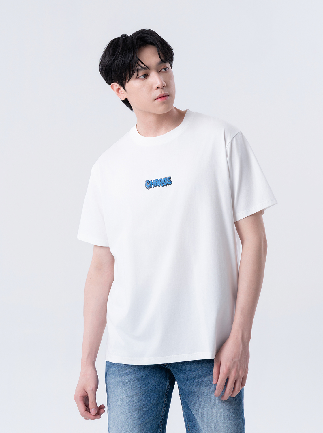 【期間限定】個性塗鴉字發泡印花TEE