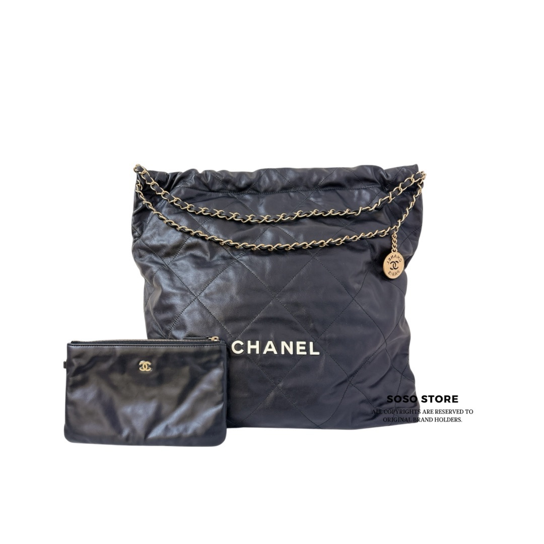 Chanel 22 handbag - Black / GHW