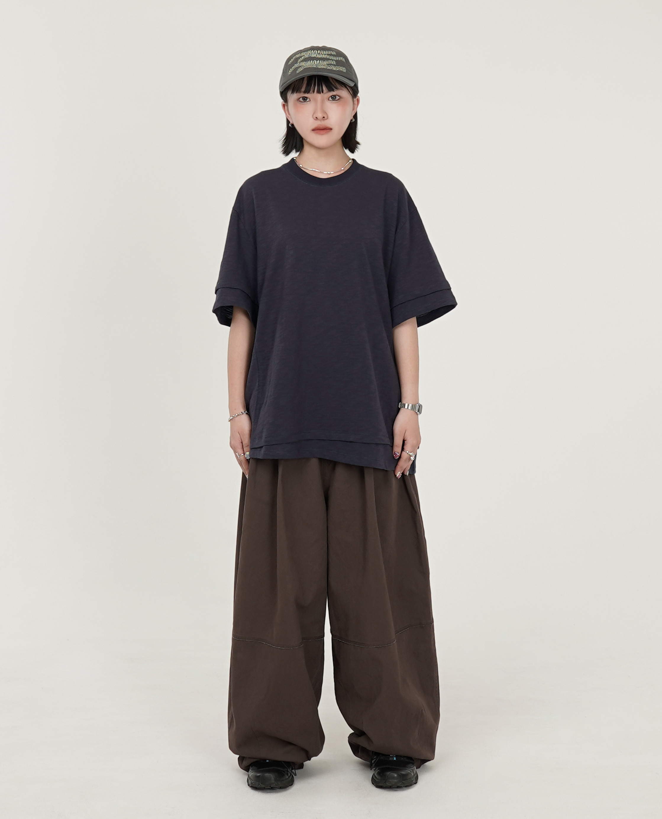 999HUMANITY LAYERED HALF TEE - 26SS
