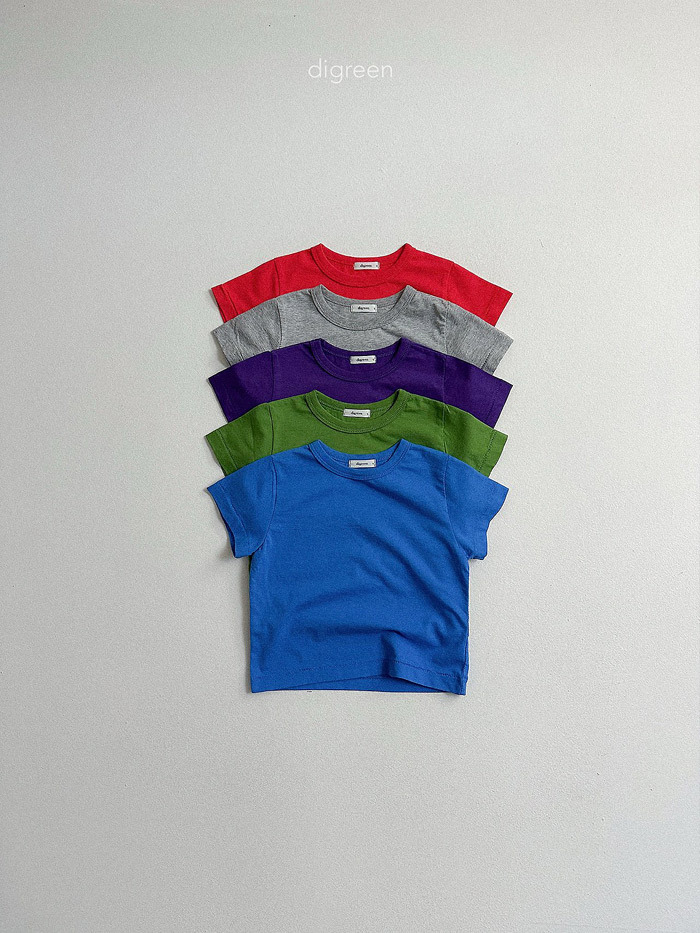 正韓夏Digreenkids 五色飽和色上衣