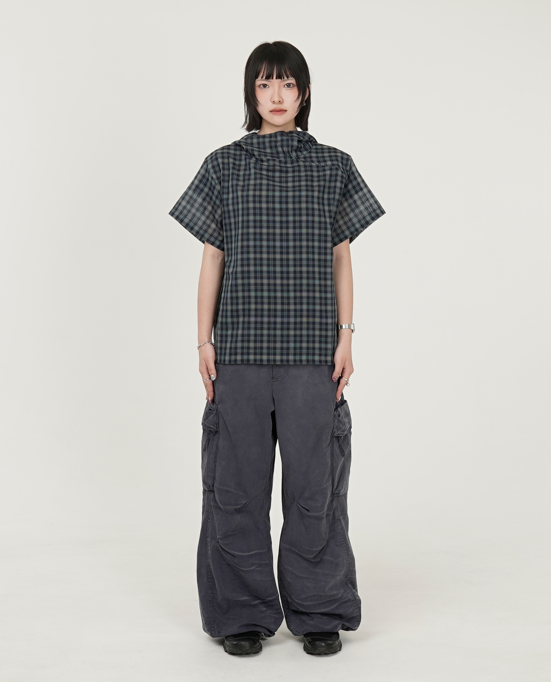 999HUMANITY ZIP LAYERED HALF TOP - 26SS