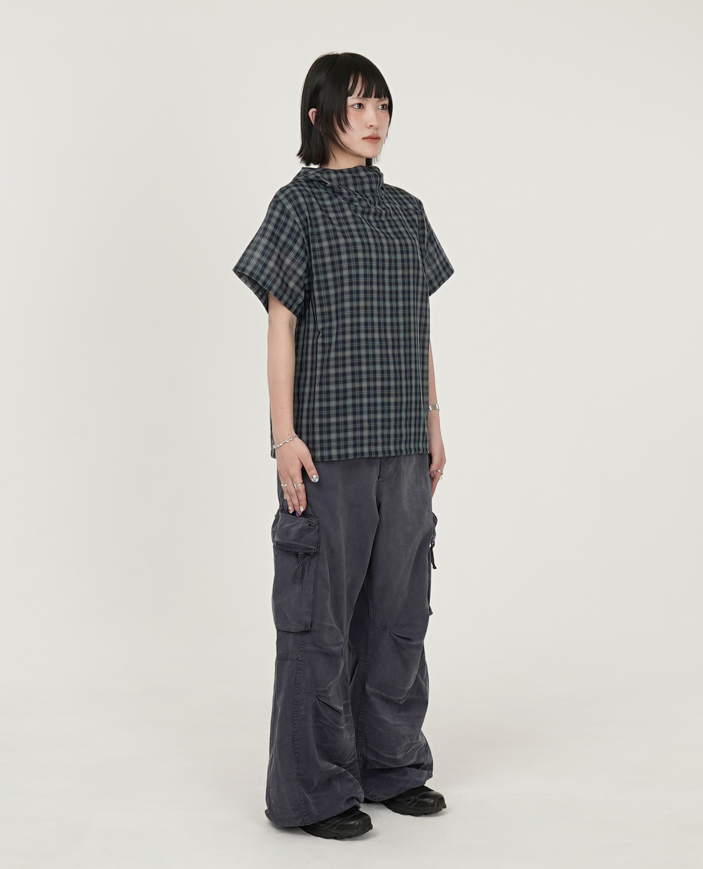 999HUMANITY ZIP LAYERED HALF TOP - 26SS