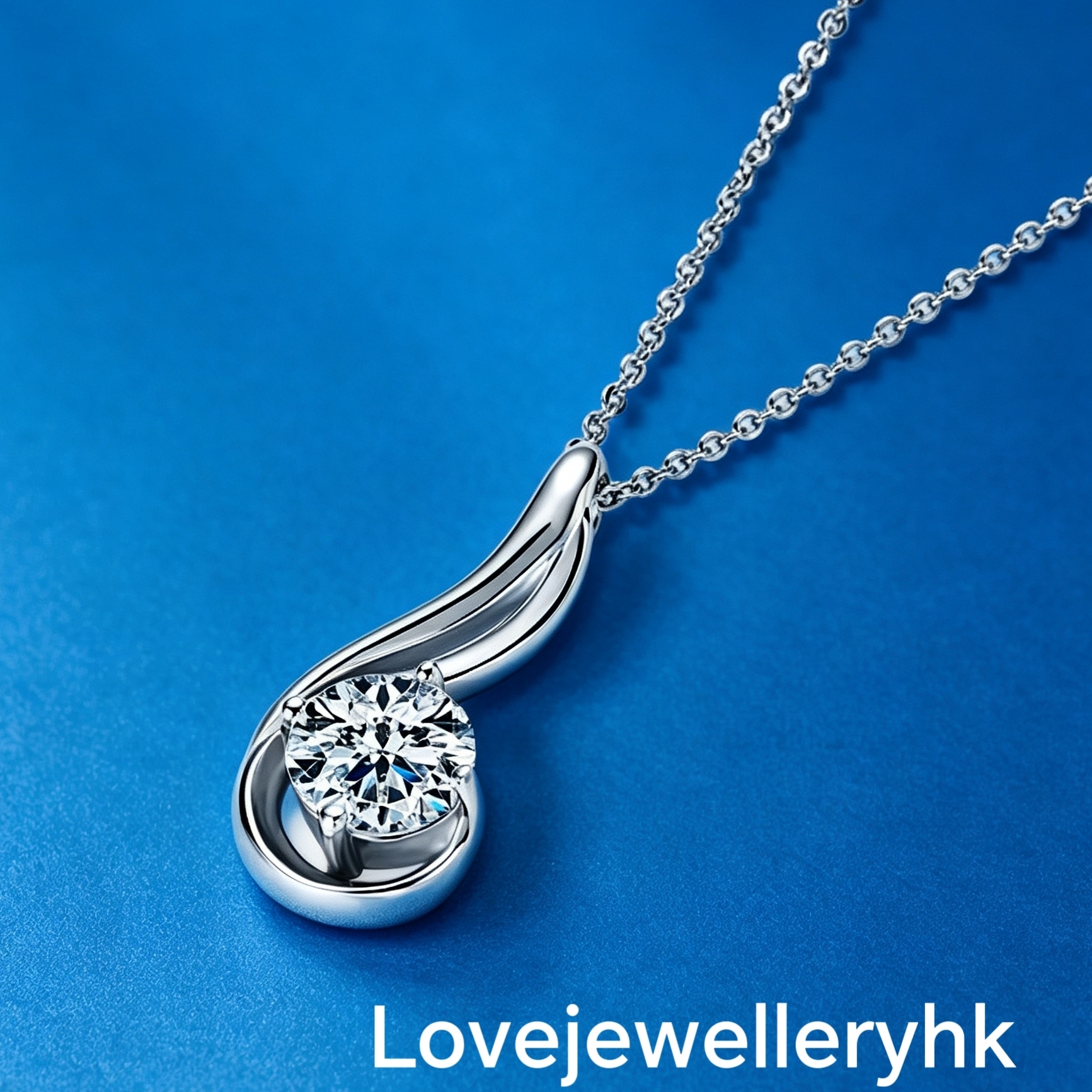 莫桑鑽2卡典雅吊墜      P2C005