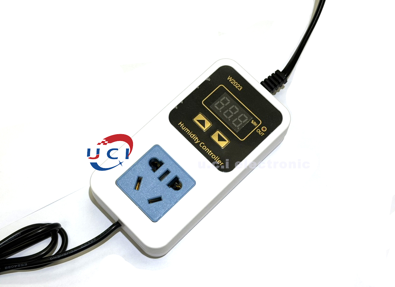 【UCI電子】(Z-4) W2023數顯濕度控制器 控濕加濕除濕恒濕智慧0.1%RH濕度控制插座 2023溫控器