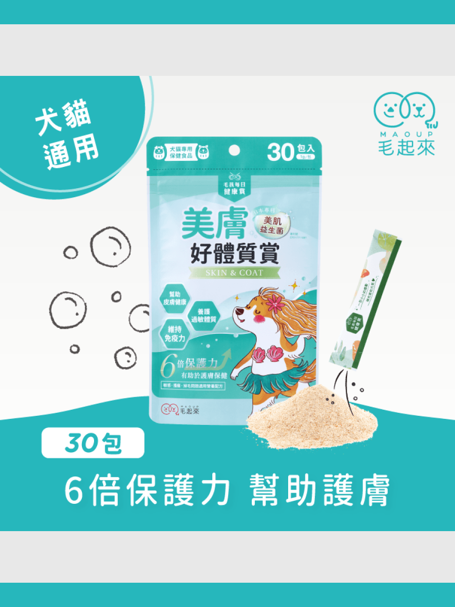 【毛起來】毛孩每日健康賞｜美膚好體質賞