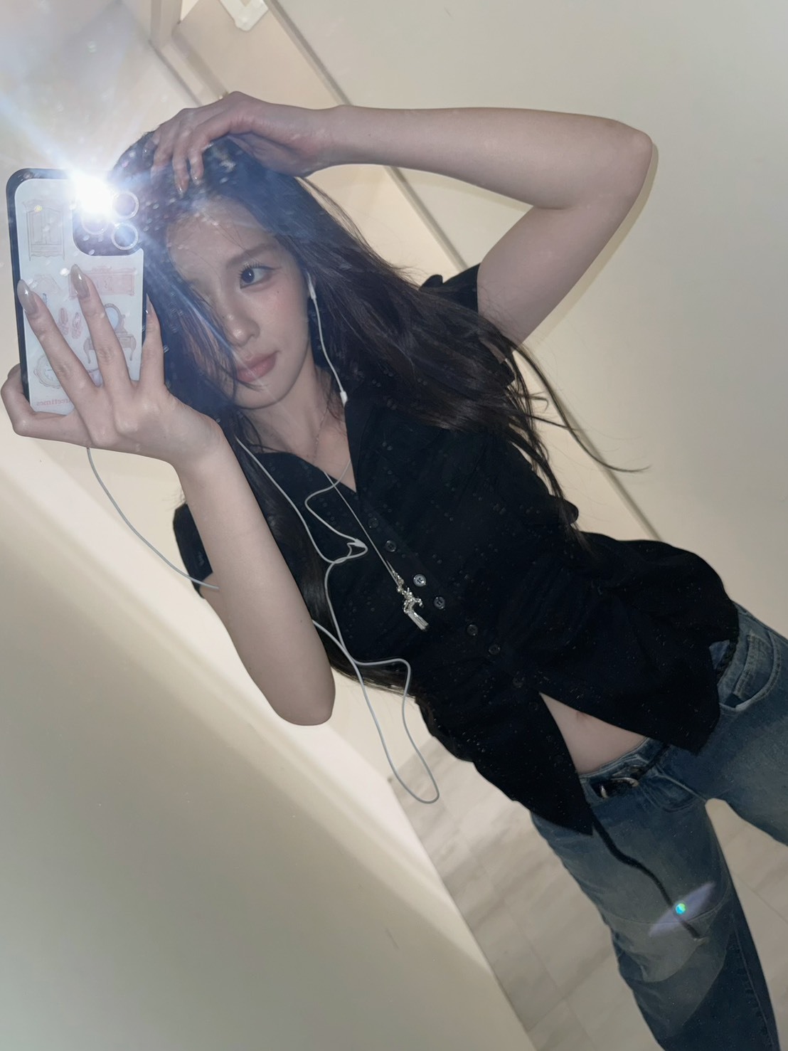 A25 Spicy honey皺皺襯衫