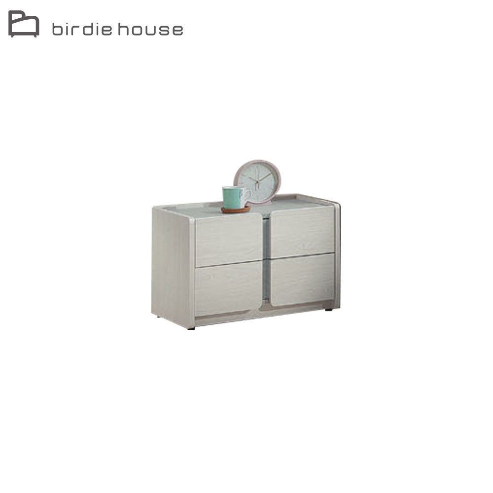 柏蒂家居-班諾1.8尺二抽床頭櫃/抽屜收納櫃/置物櫃