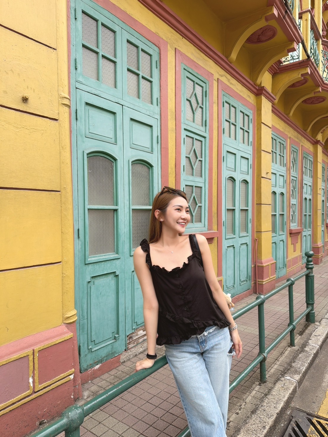 ［預購］🔥04.15春夏新品］💥闆娘穿去澳門狂被問］🇰🇷正韓涼感荷葉邊排釦背心