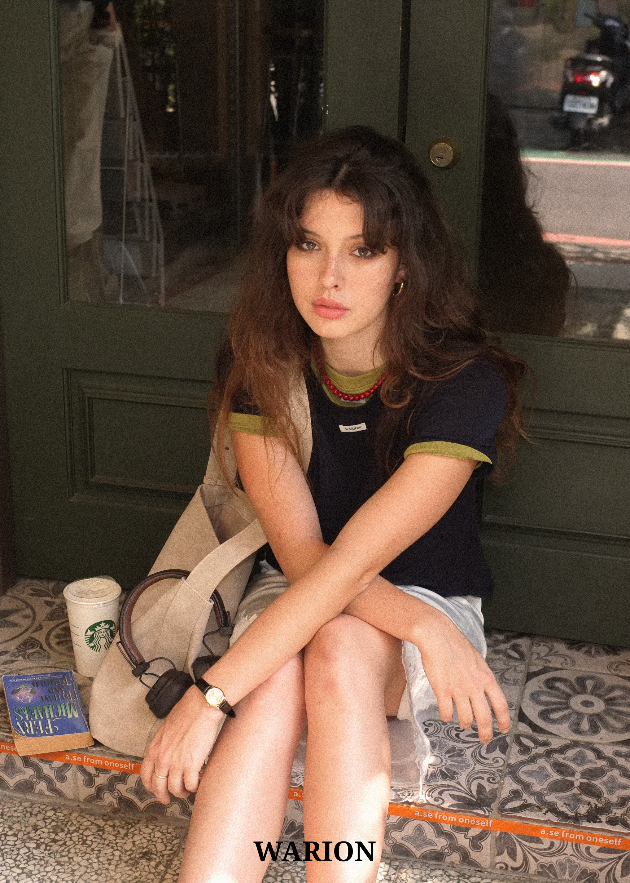 Britney Tencel Tee - Navy