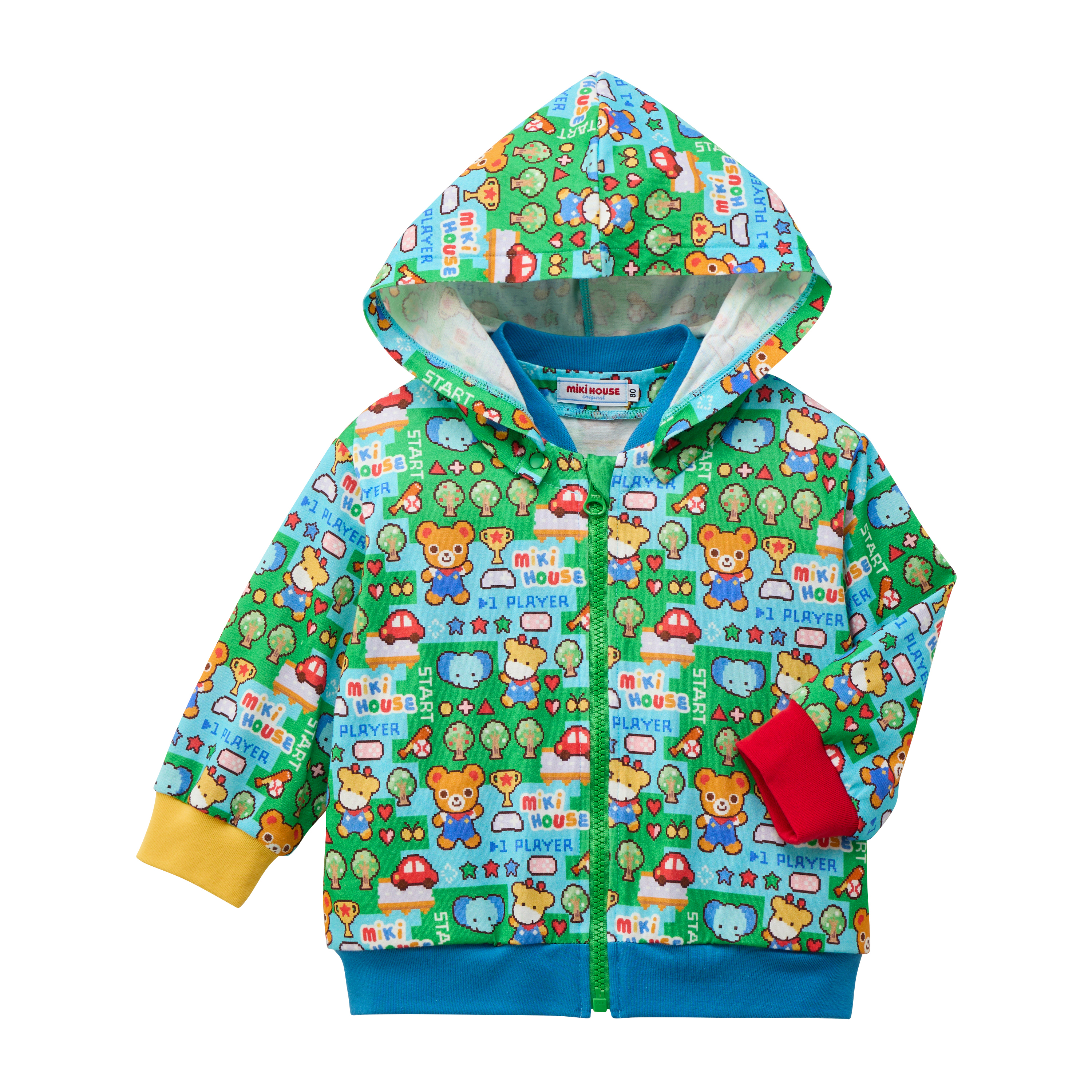 普奇熊像素系列連帽外套-多色