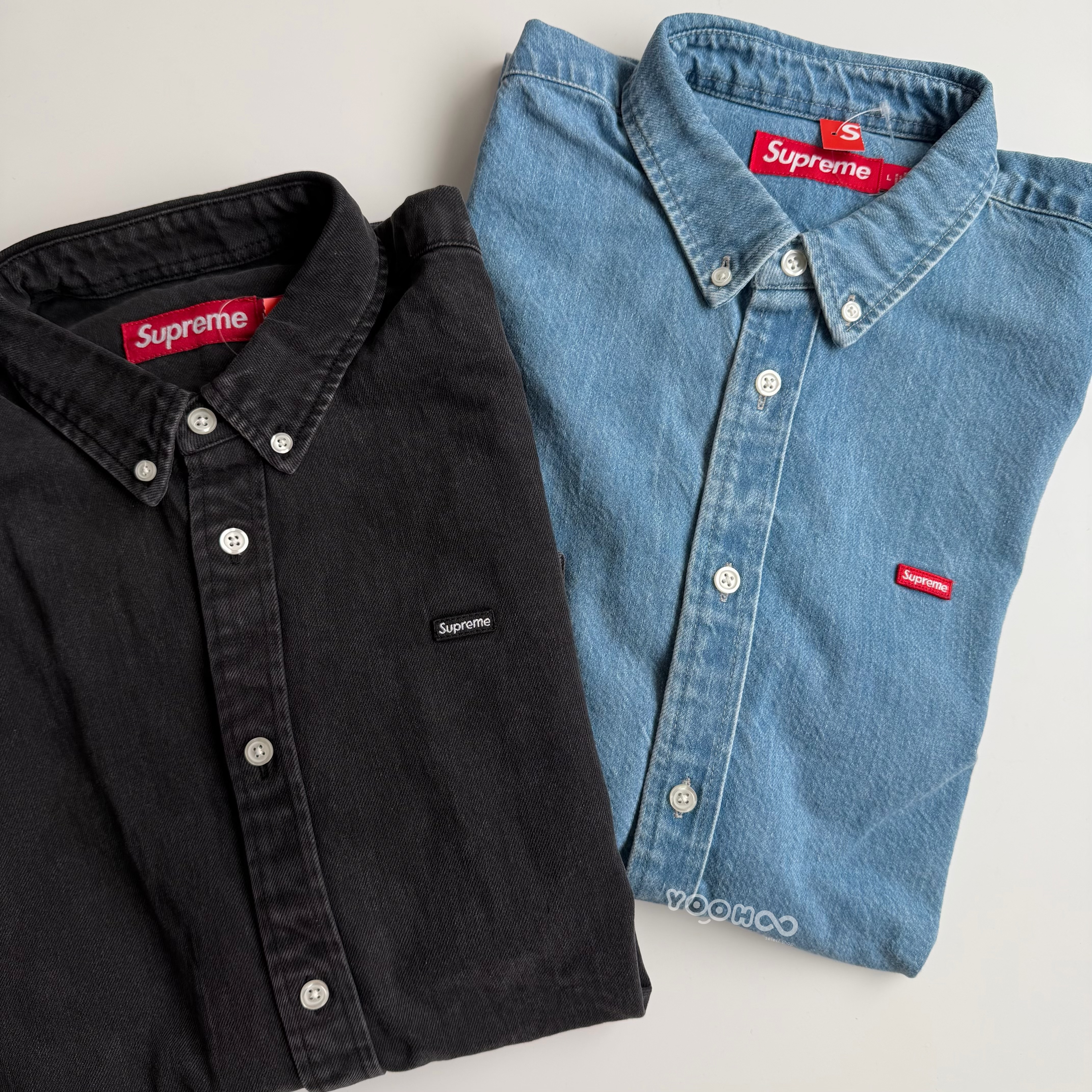 現貨┃Supreme 25SS small Box Denim shirt 牛仔 扣領 襯衫 長袖