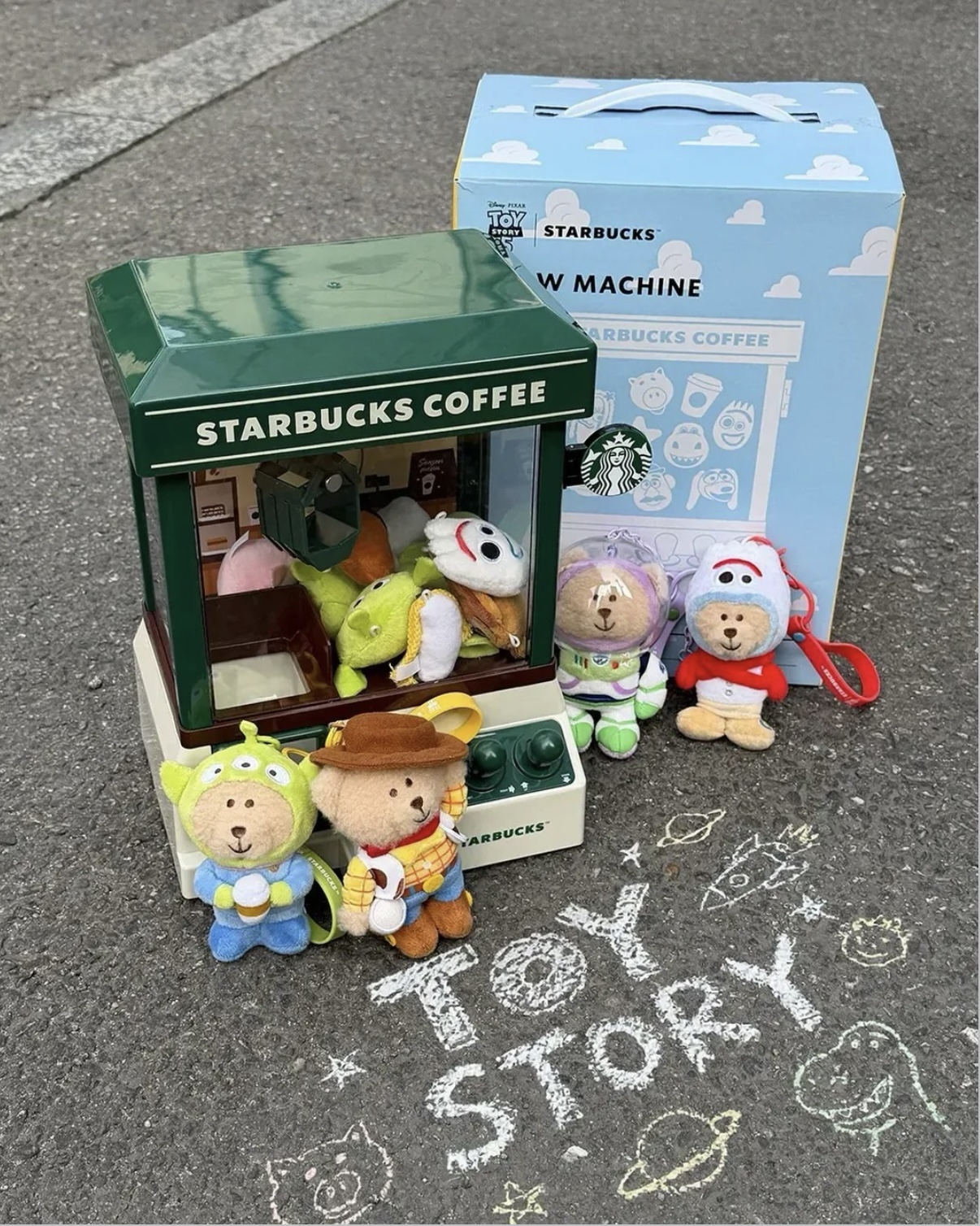 <韓國限定🇰🇷>STARBUCKS x TOY STORY 玩具總動員 星巴克 聯名 夾娃娃機 吊飾
