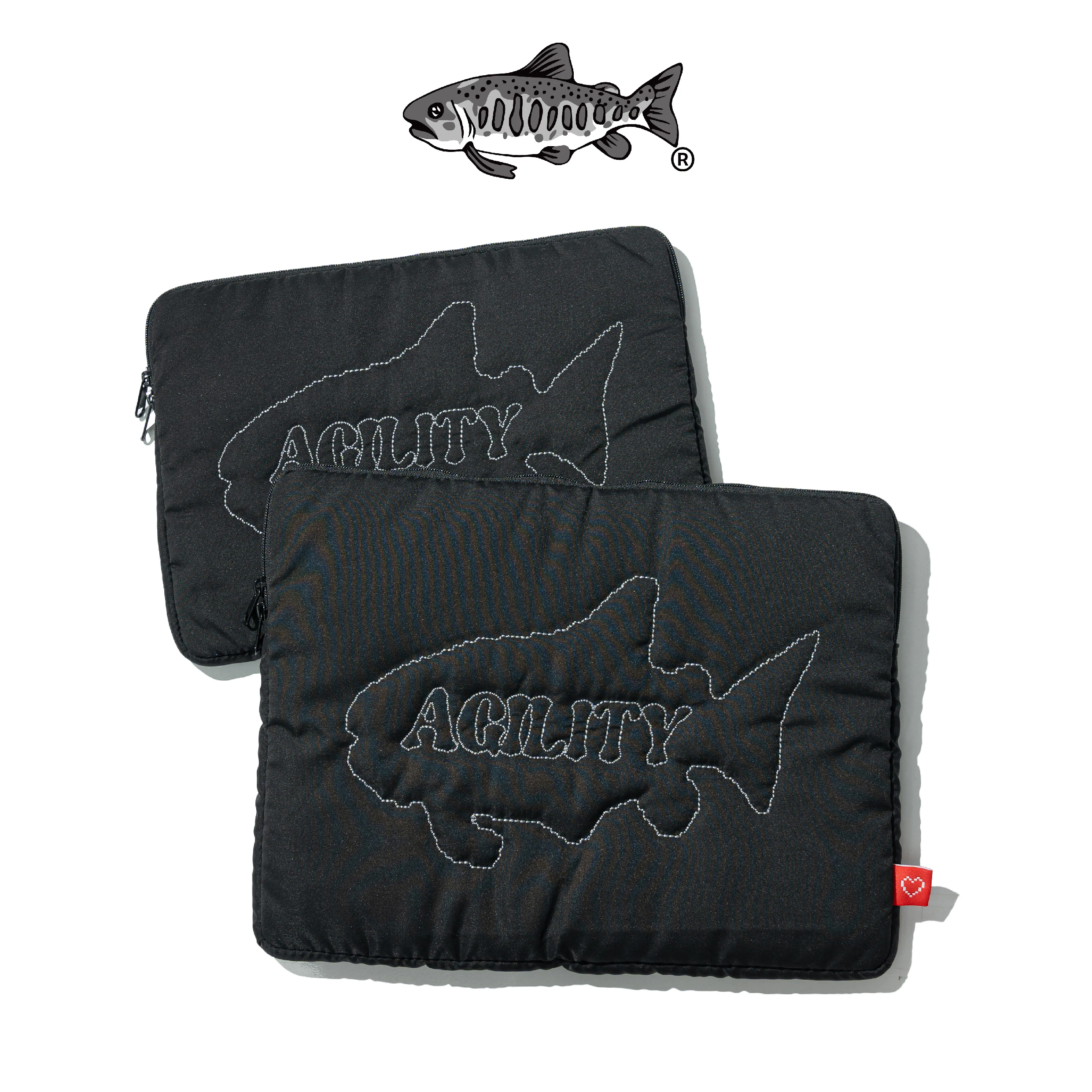 AGILITY HOUSE Quilting Laptop Sleeve "BLACK" 全黑 絎縫筆電包 [AH-L]