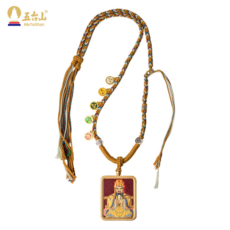 A23—五臺山五爺唐卡（半手繪）