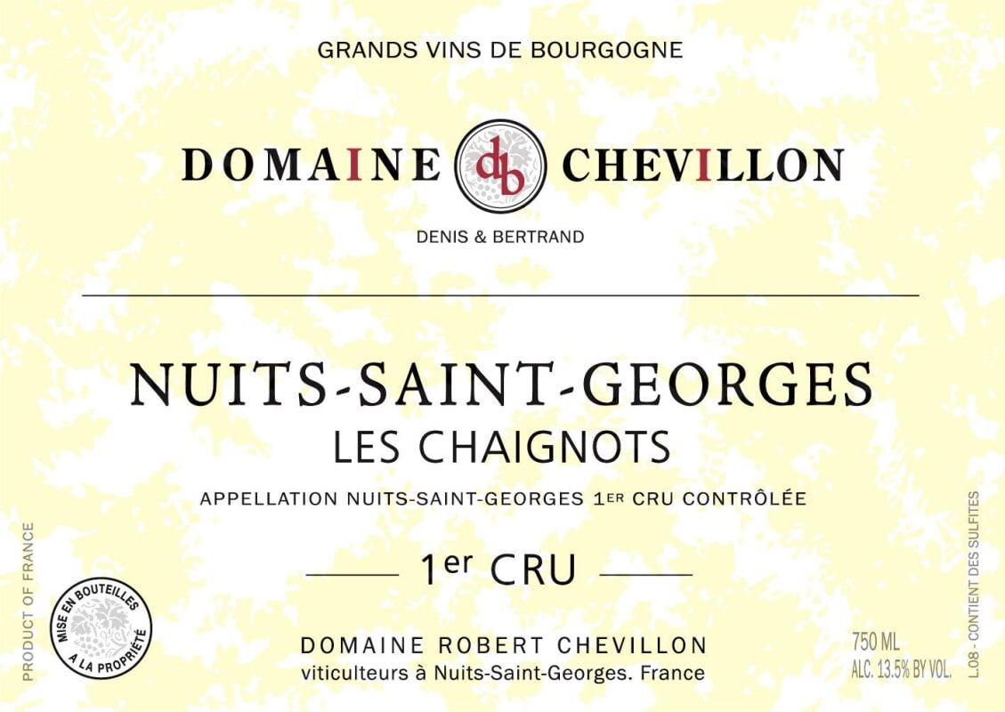 Robert Chevillon Nuits Saint Georges 1er Cru Les Chaignots 2020 (BH93)