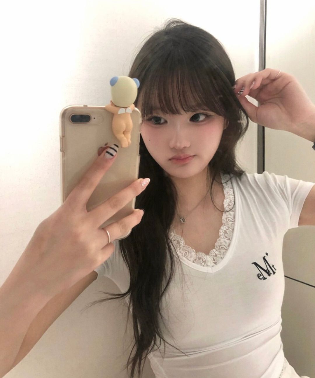 #預購 🇰🇷韓國26春夏 MUCENT 蕾絲V領短袖 3色 M01