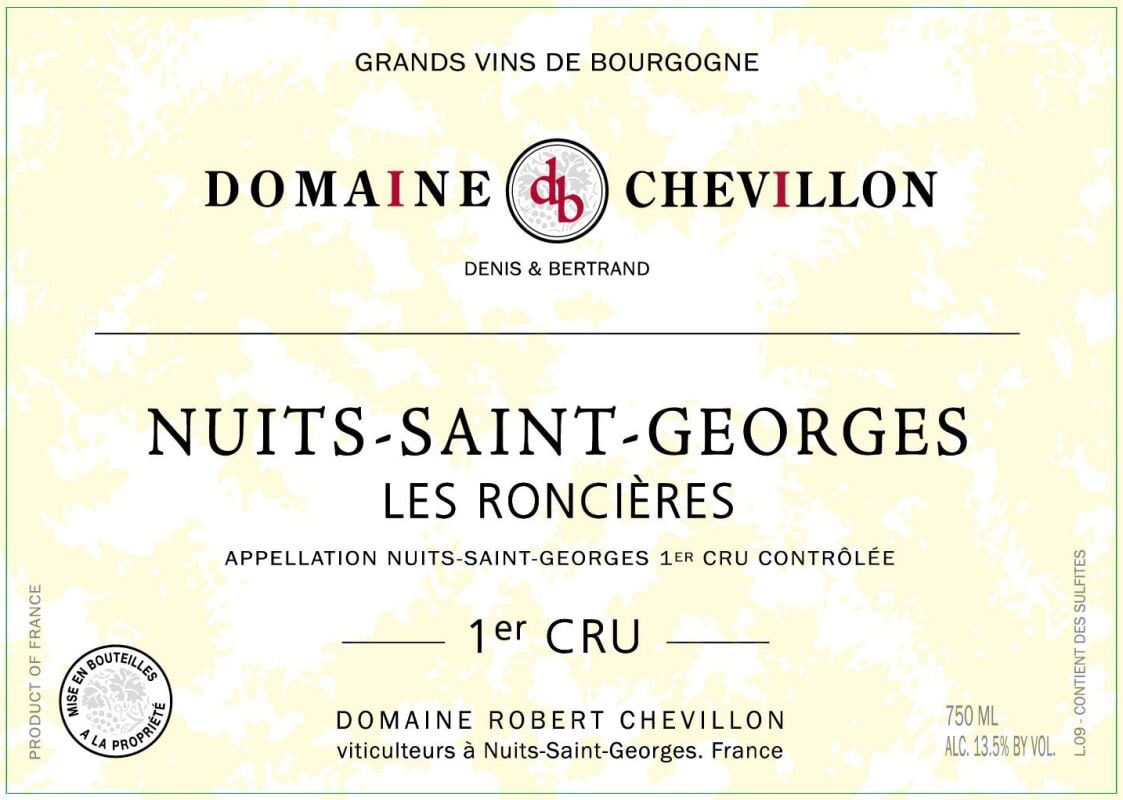 Robert Chevillon Nuits Saint Georges 1er Cru Les Roncieres 2020 (BH94)