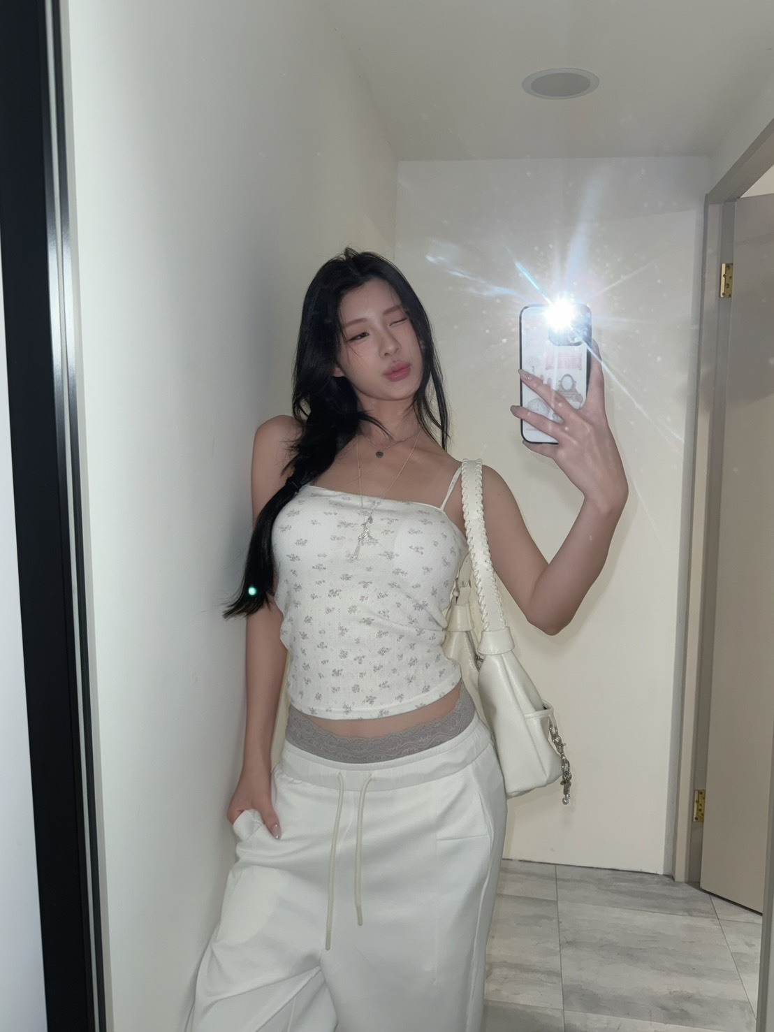 A26 2cute 碎花bra top