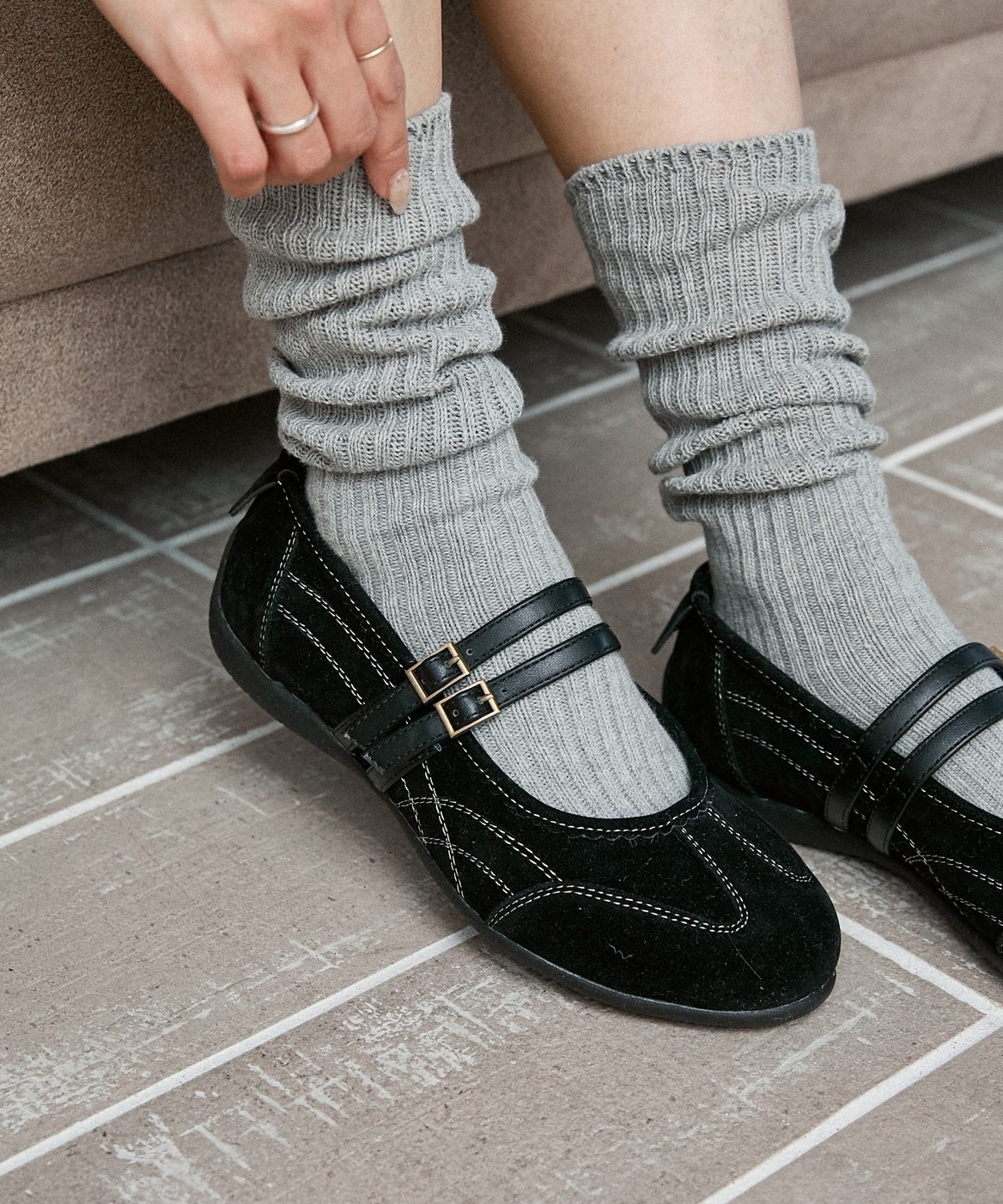 MARY QUANT × PUBLUX 日本限定 麂皮 瑪麗珍 運動鞋 限量 2色