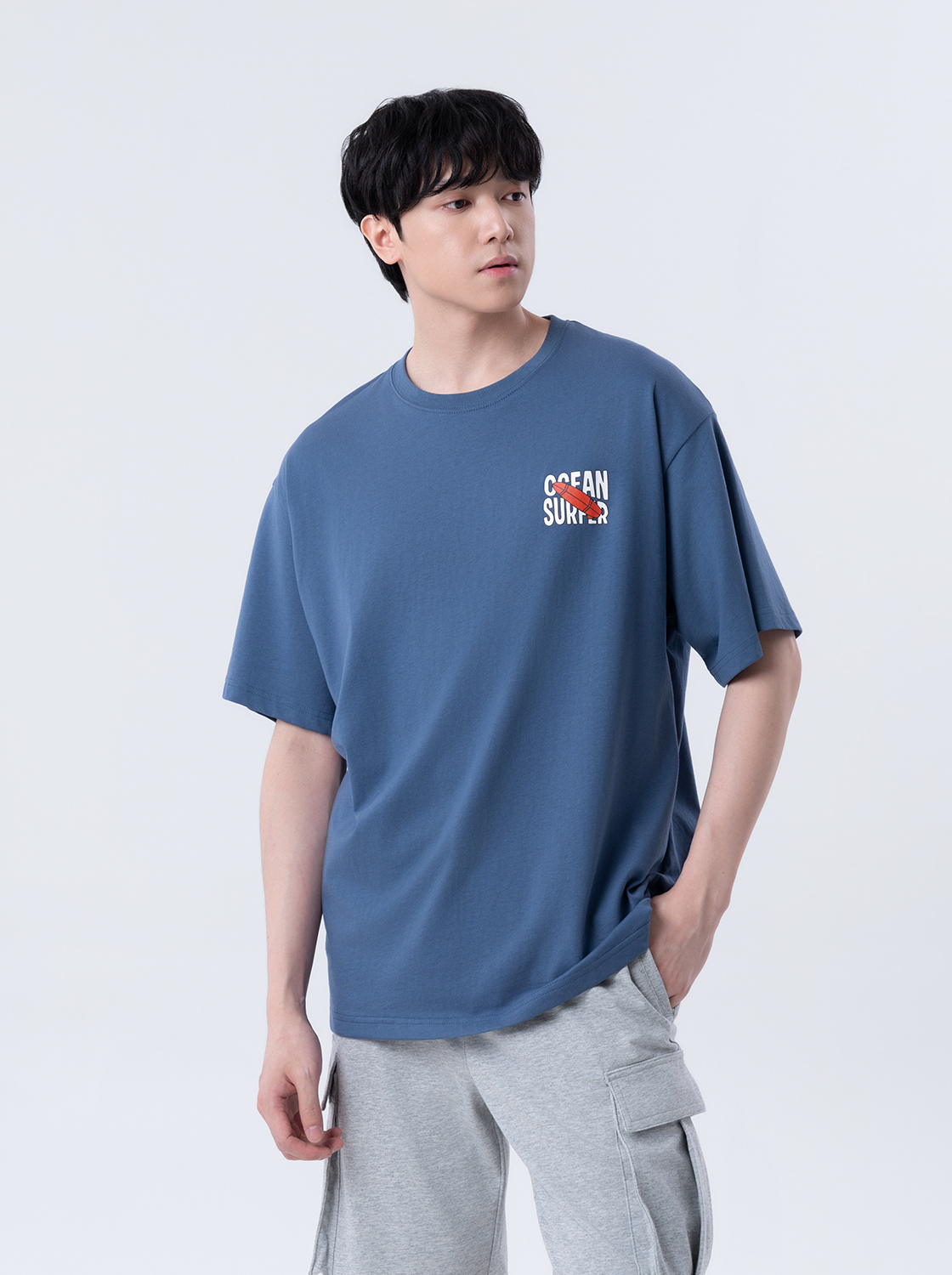 【3件999】【期間限定】夏日超爽棉衝浪BOYS印花TEE