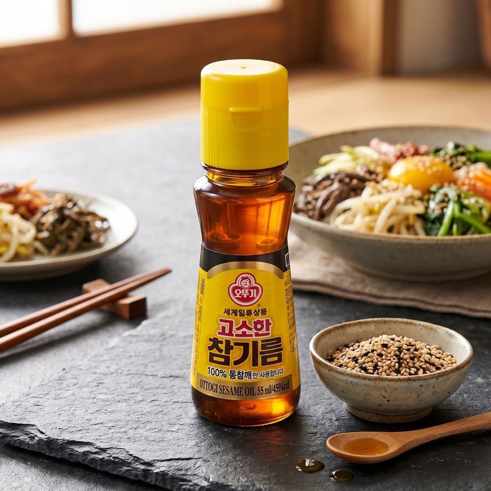 韓國 不倒翁 芝麻油 55ml