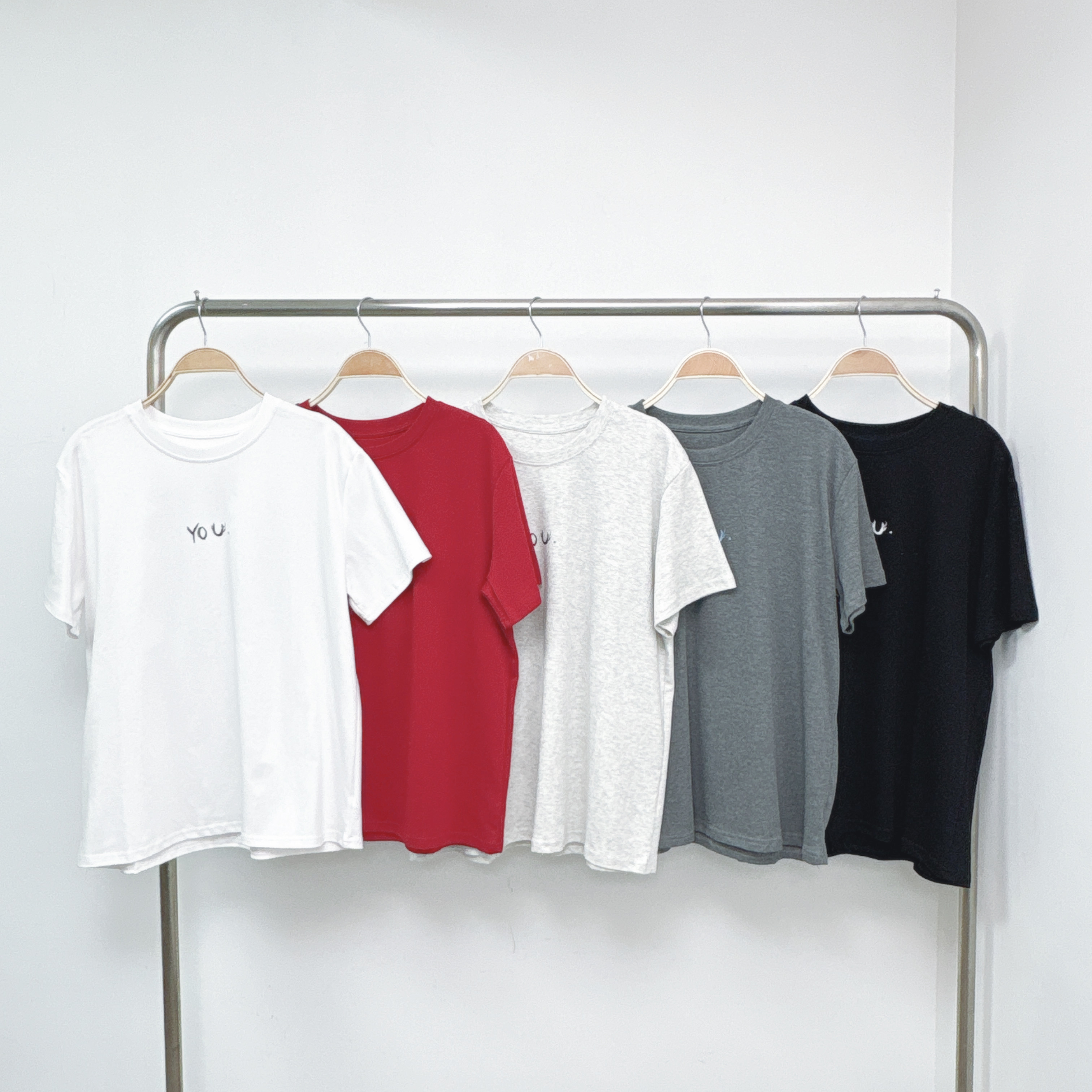 前後塗鴉印字彈棉TEE (T71-T75)