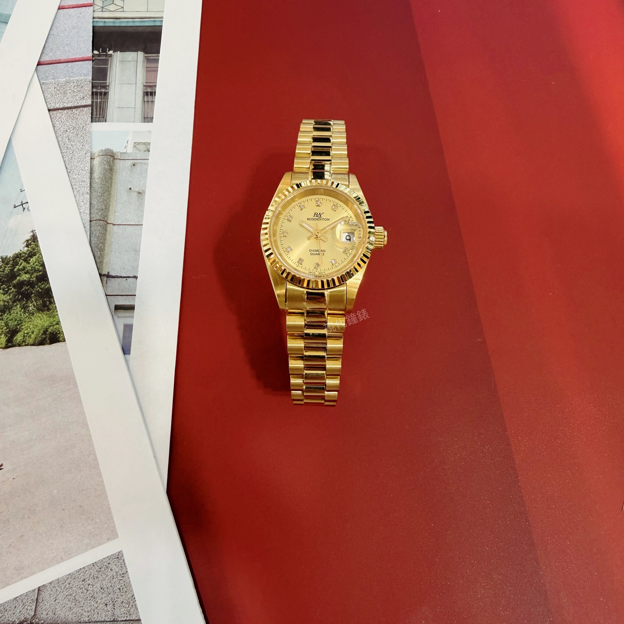 【ROSDENTON 勞斯丹頓】經典真鑽女腕錶6062LG-2G 25mm 現代鐘錶