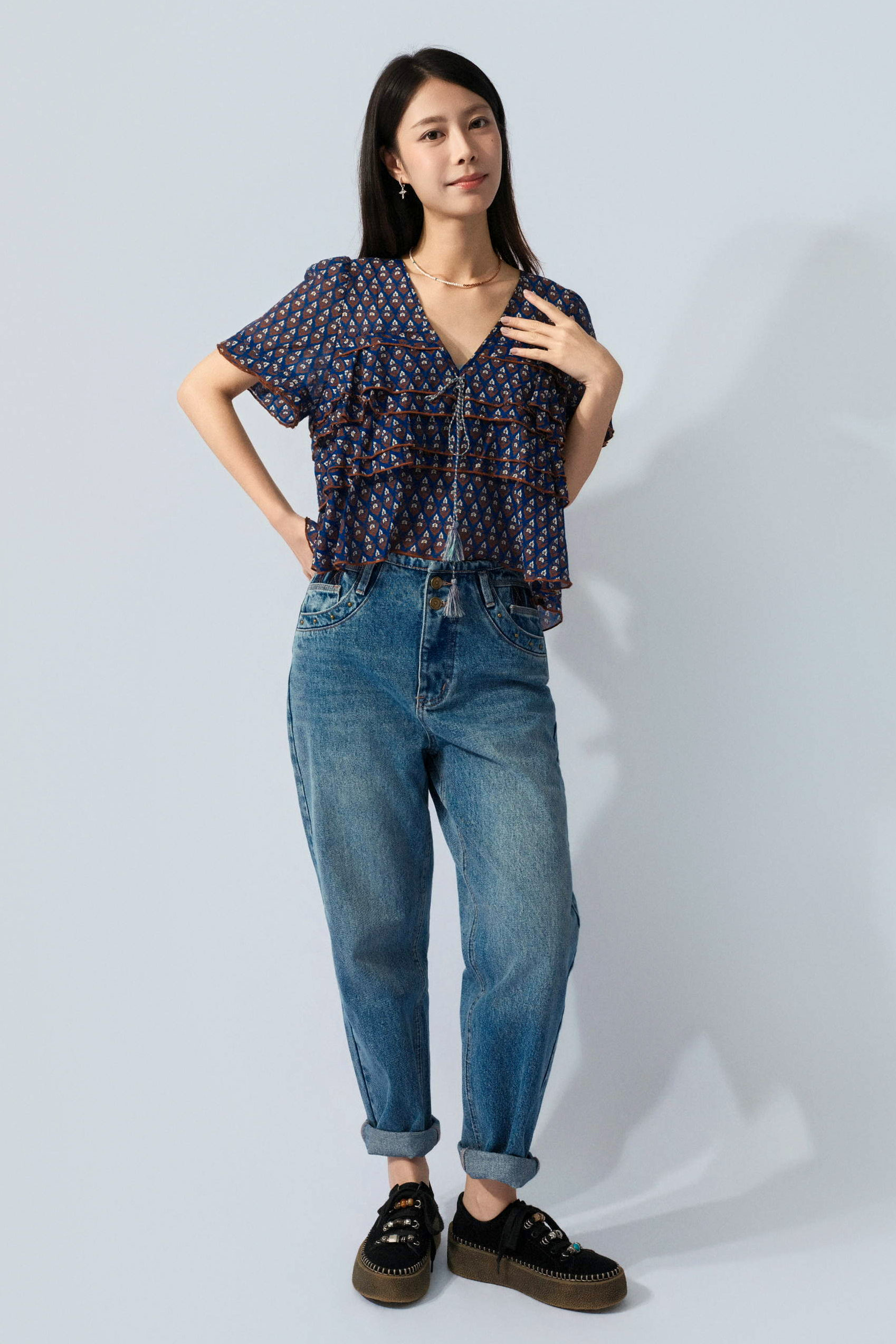 SS26_0077（上衣＋Bra Top + 牛仔褲）