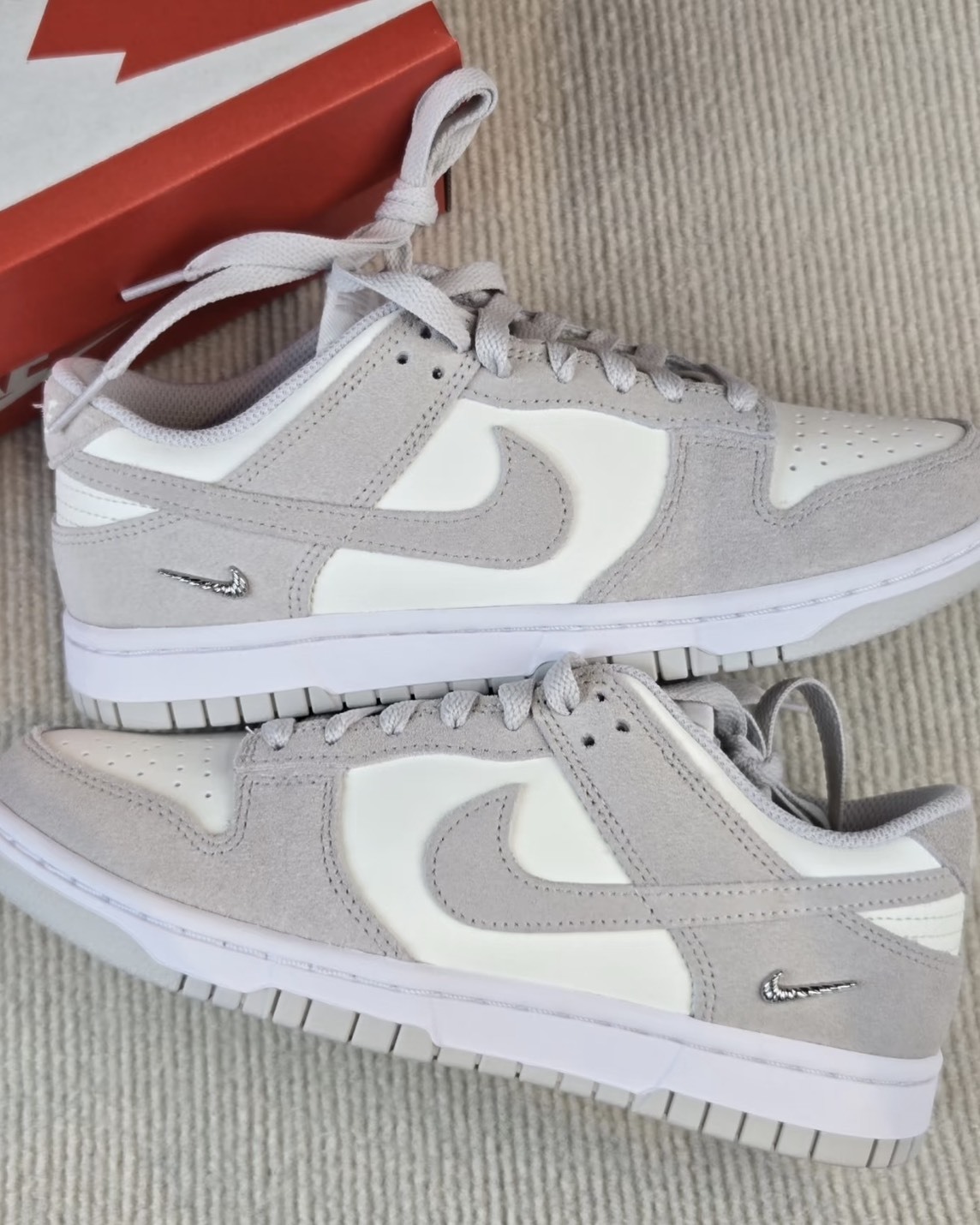 Nike Dunk Low 小銀勾 麂皮 復古 低筒 月牙灰