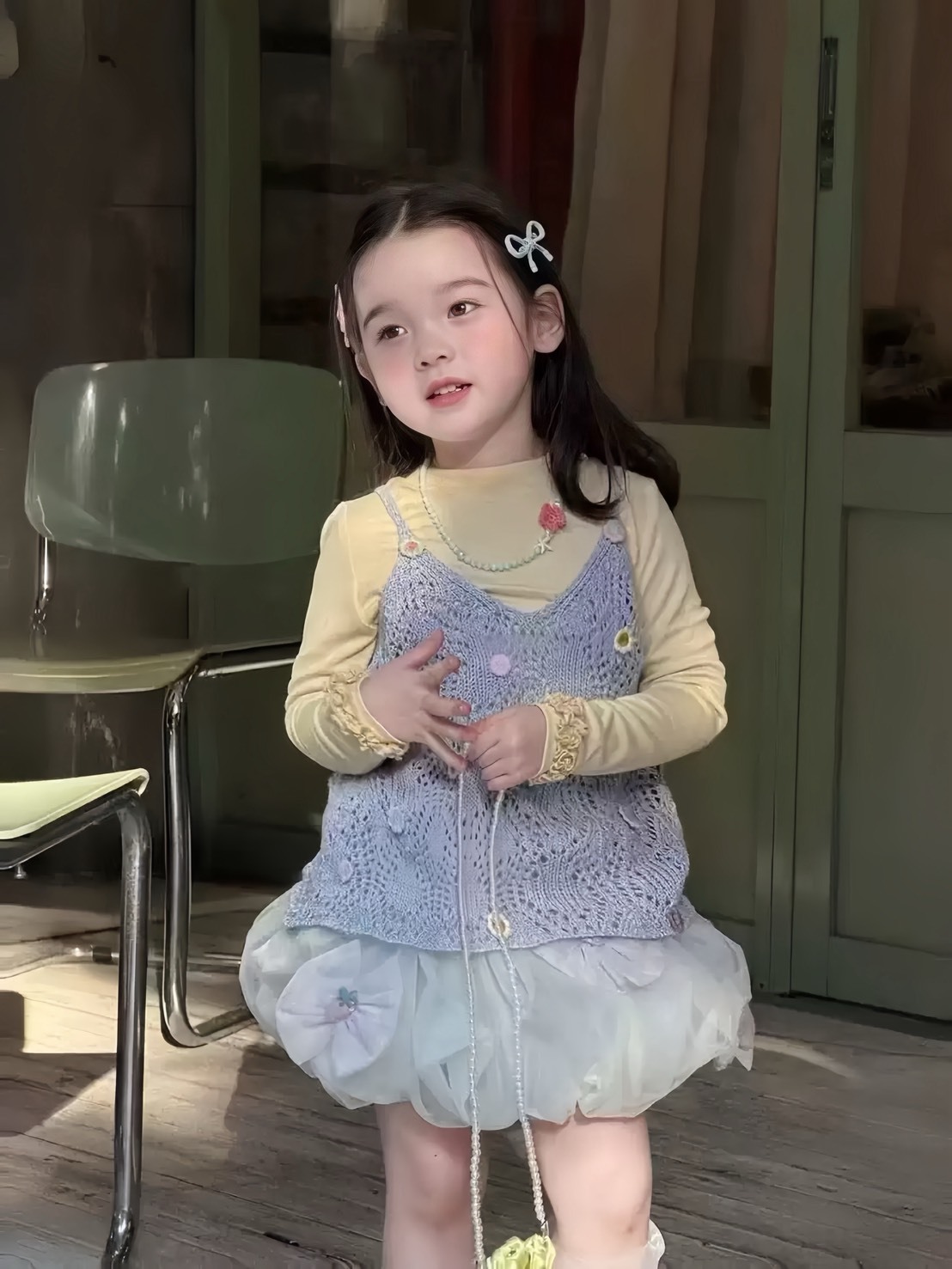 緹花鏤空吊帶背心