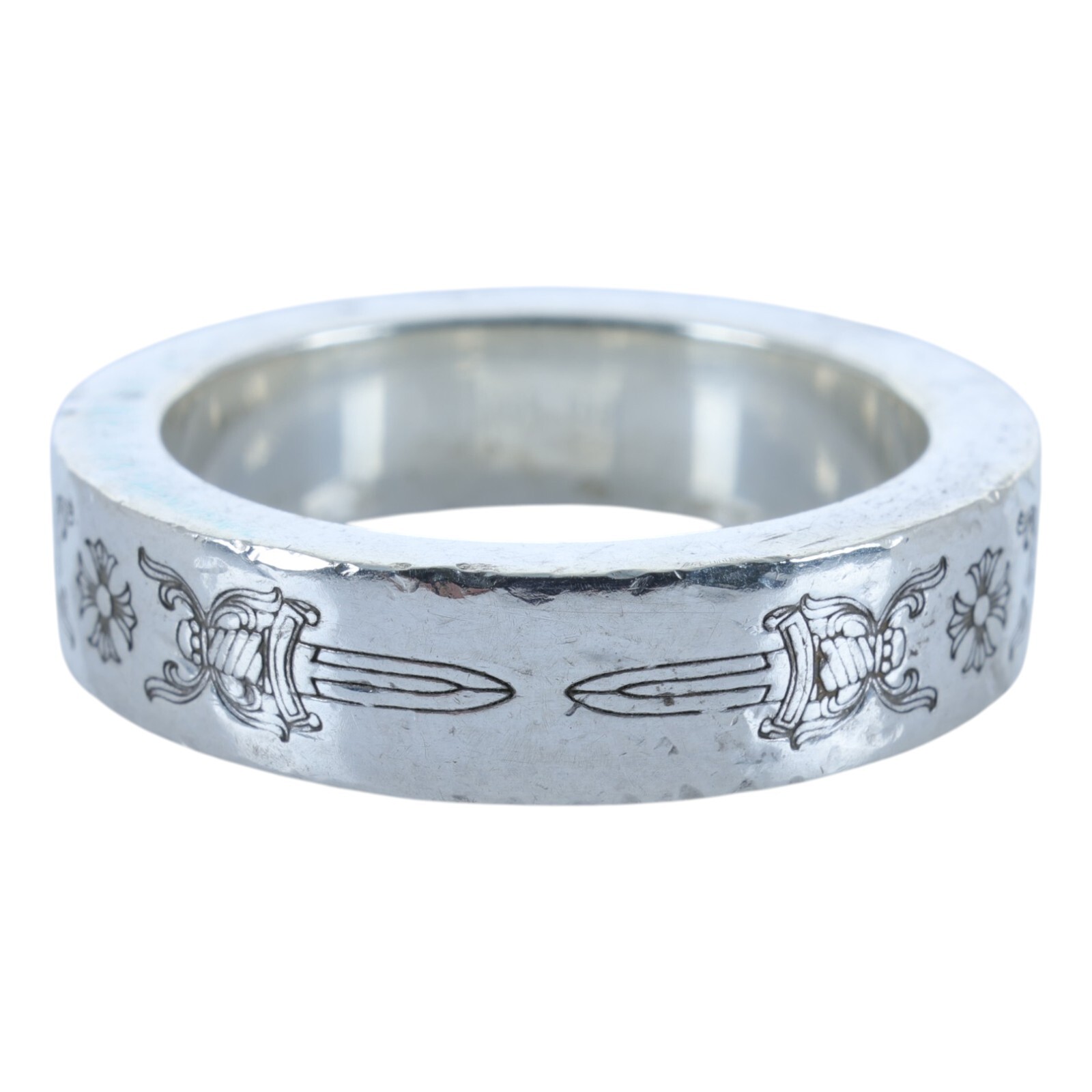 CHROME HEARTS CHROME HEARTS 925 6mm SPACER DAGGER RING