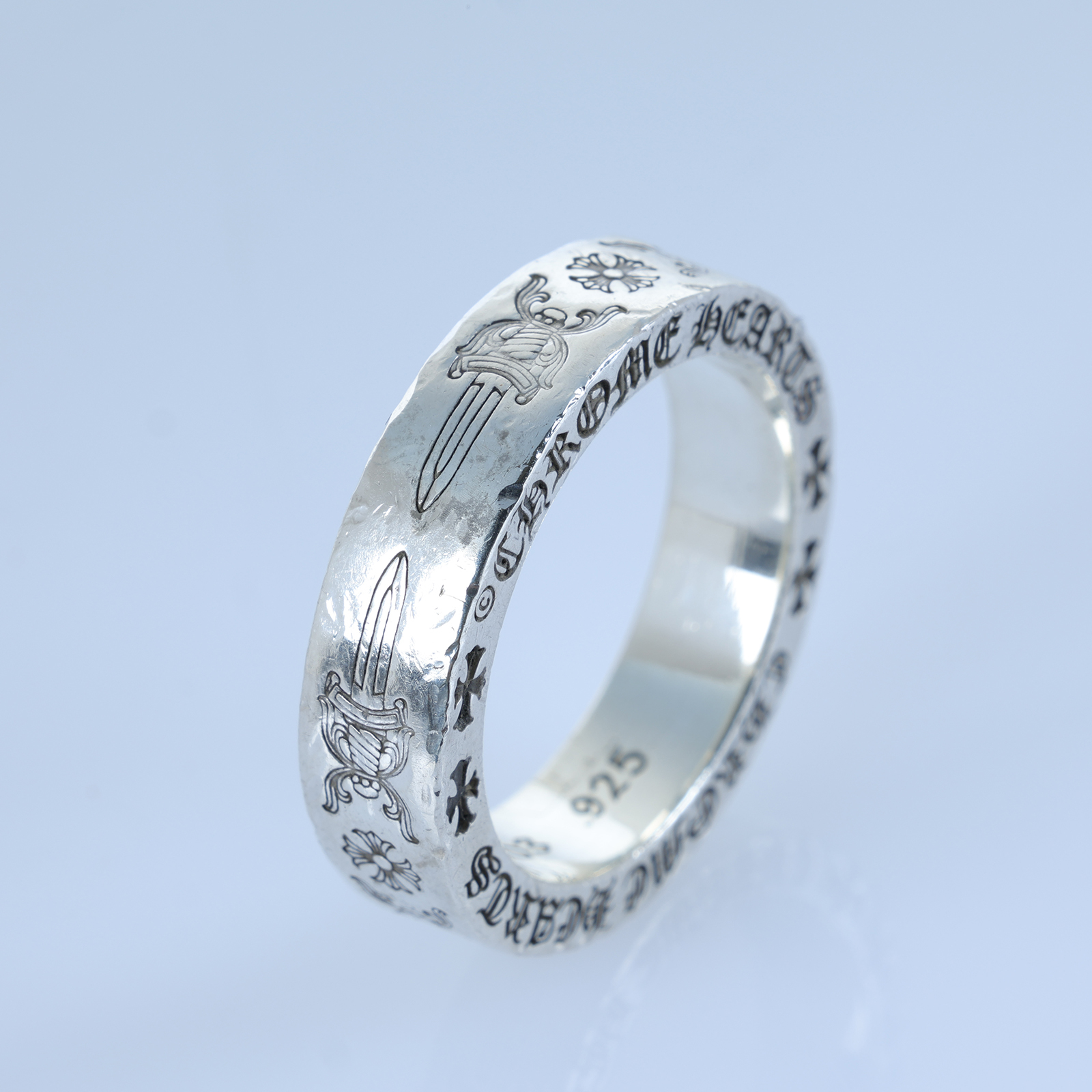 CHROME HEARTS CHROME HEARTS 925 6mm SPACER DAGGER RING
