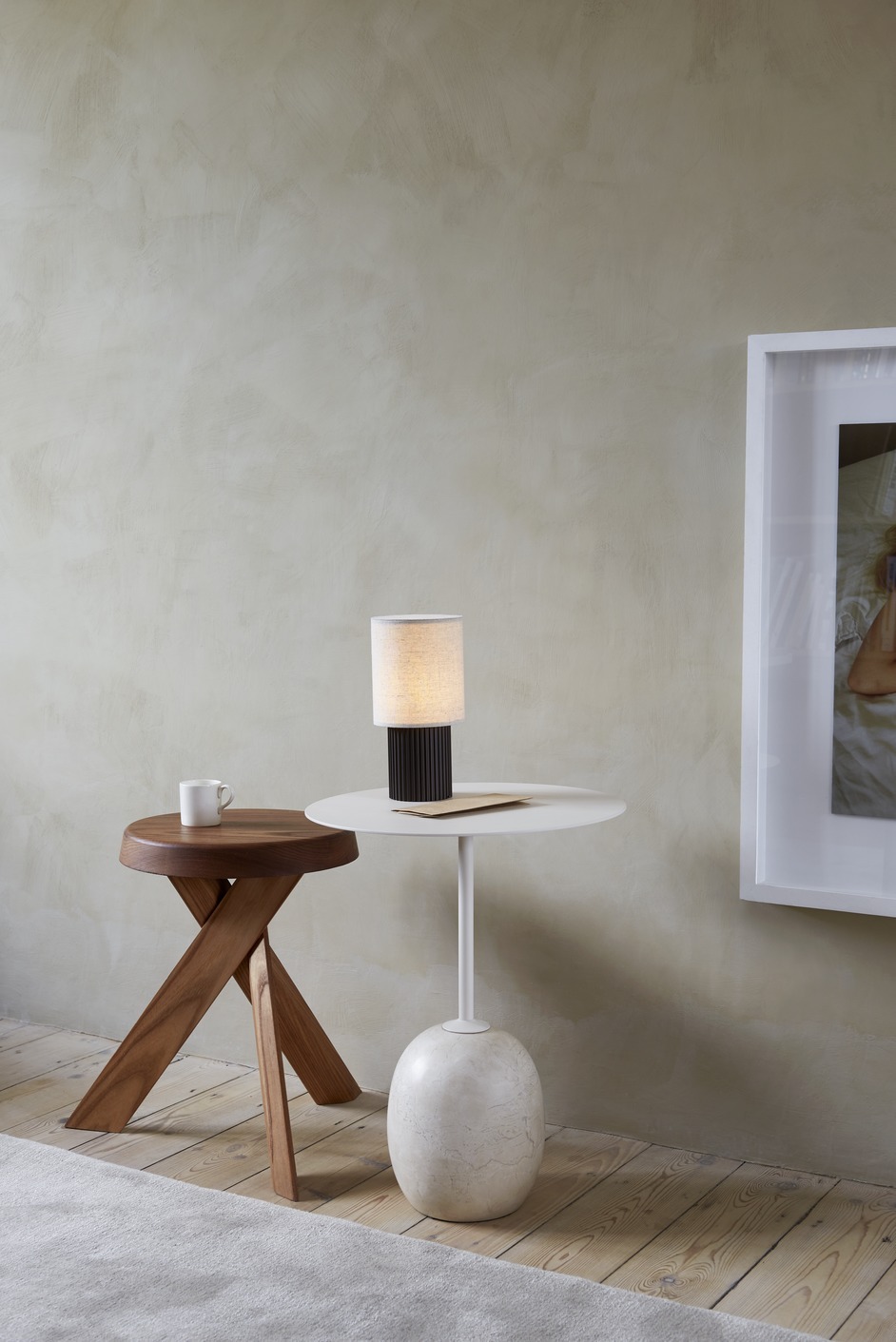 Lato LN8 邊桌 - 白桌面 / 白大理石 by &Tradition