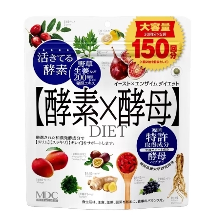 日本酵素X 酵母60 片x 5 袋(300粒)