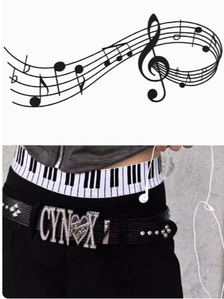 ArtByTastybabe 鋼琴鍵盤 四角褲 內褲