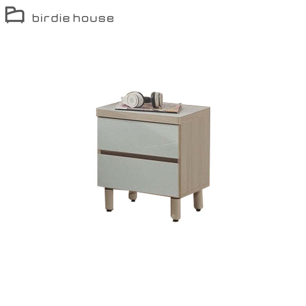 柏蒂家居-夏曼1.3尺二抽床頭櫃/抽屜收納櫃/置物櫃