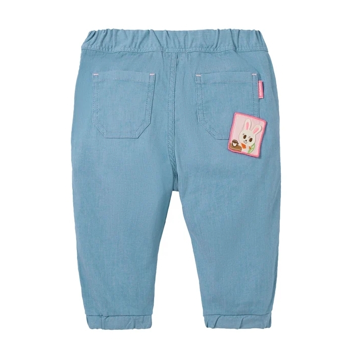 舞颯兔彈性九分褲-藍色