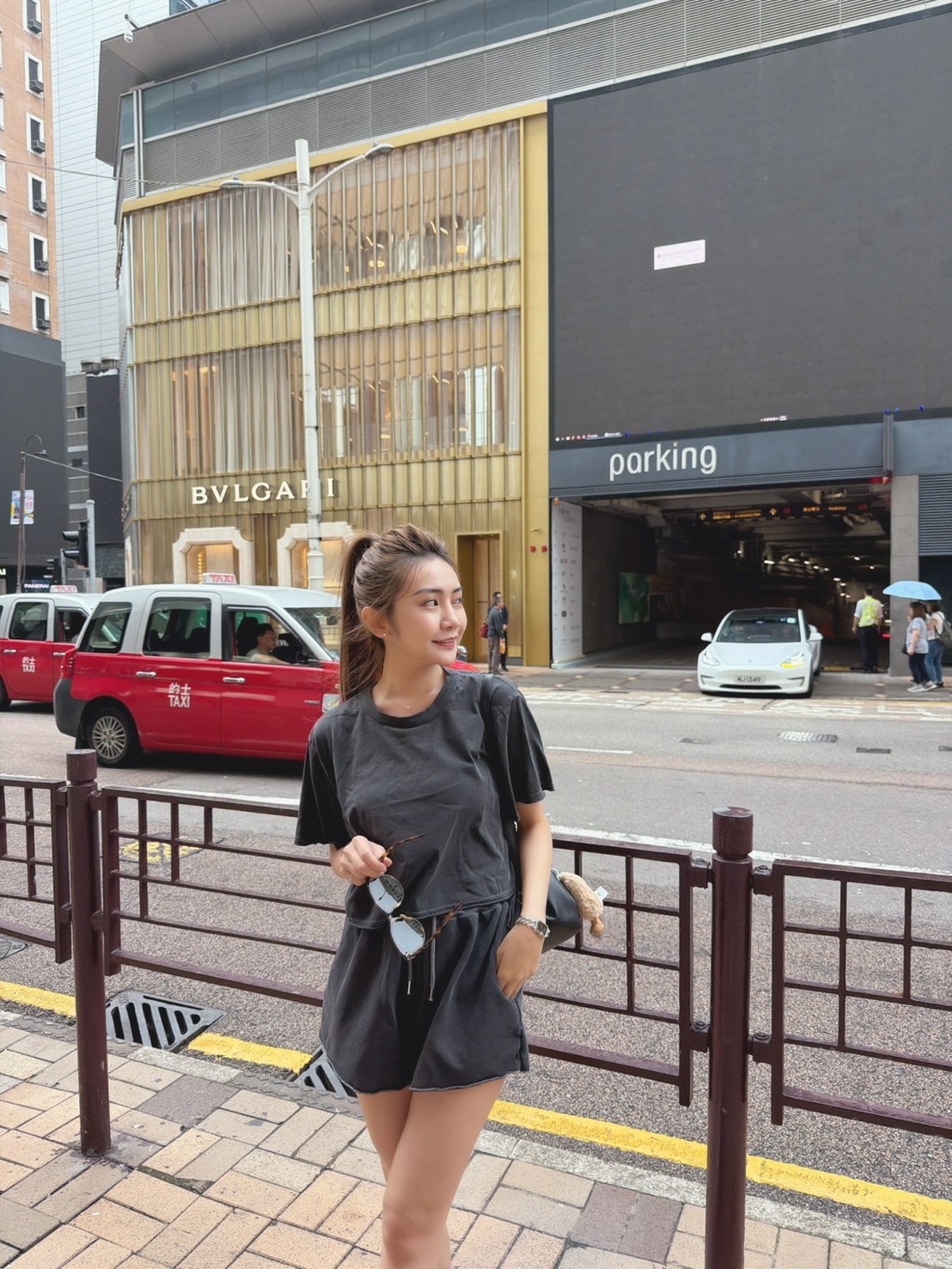 ［預購］🔥04.15春夏新品］🇰🇷正韓圓領洗水棉上衣+鬆緊腰抽繩口袋短褲兩件式套裝（深灰/兩色，可分開購買）