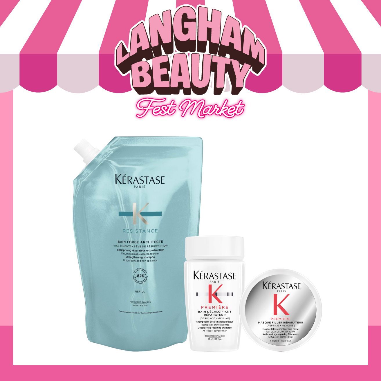 KÉRASTASE 結構重建浴髮乳500ml (補充裝)套裝