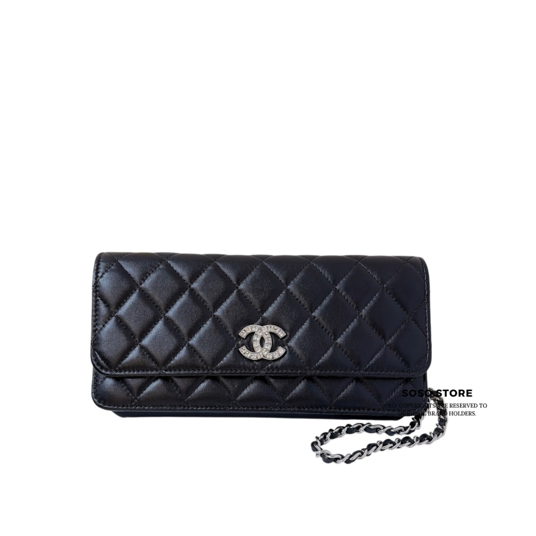 Chanel Wallet On Chain - Black / SHW