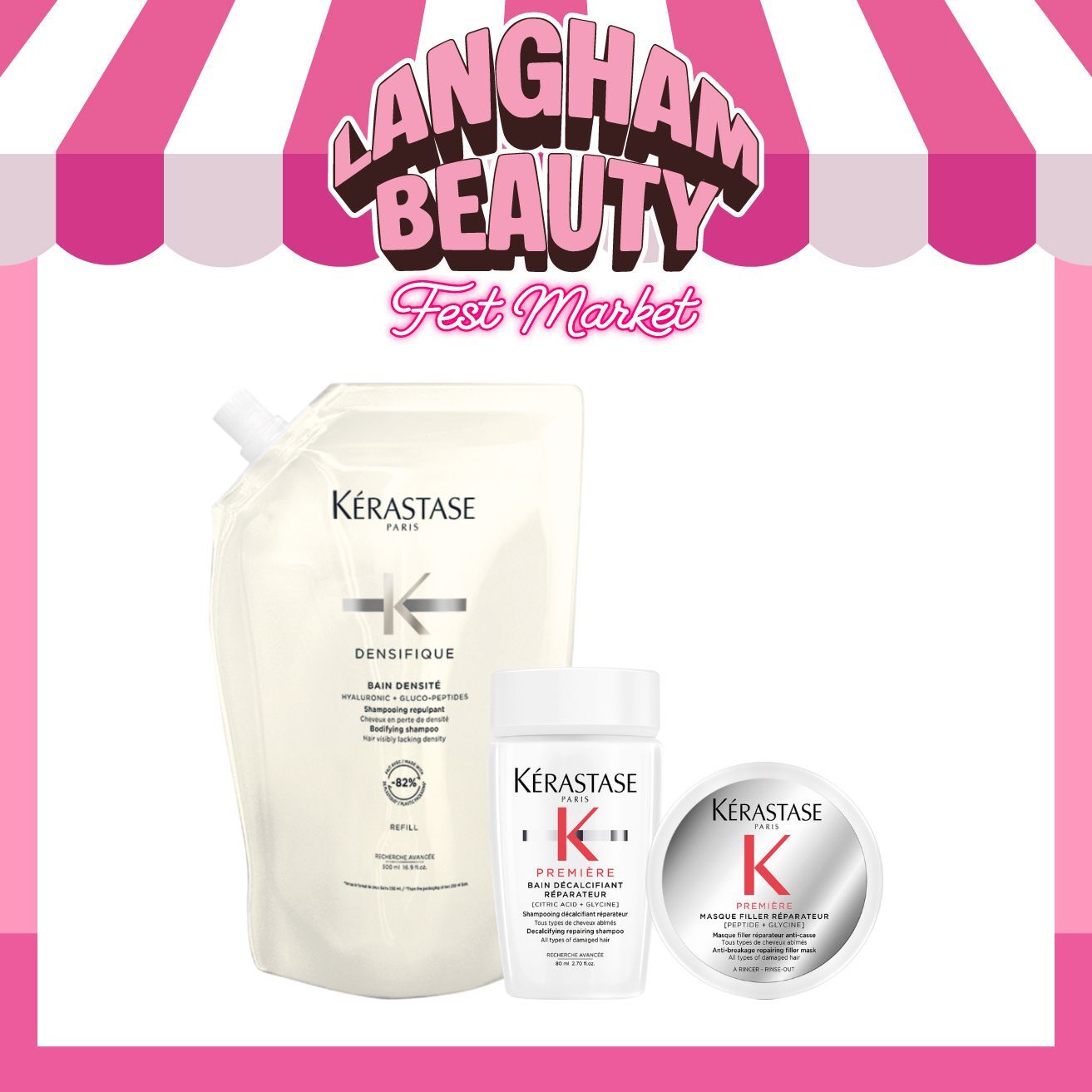 KÉRASTASE 濃密新髮浴髮乳500ml (補充裝)套裝