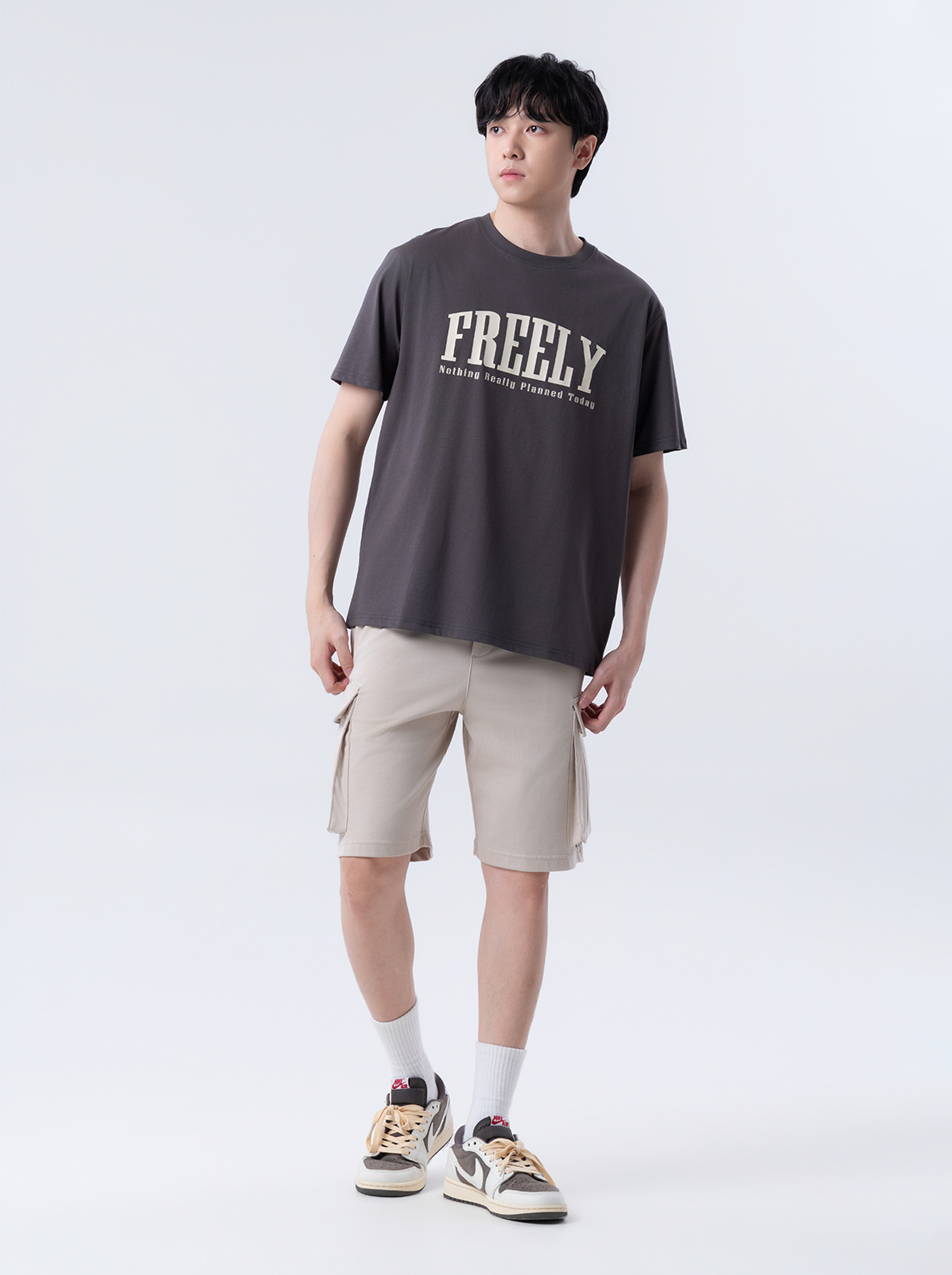 【期間限定】智能速乾工作口袋寬鬆直筒短褲