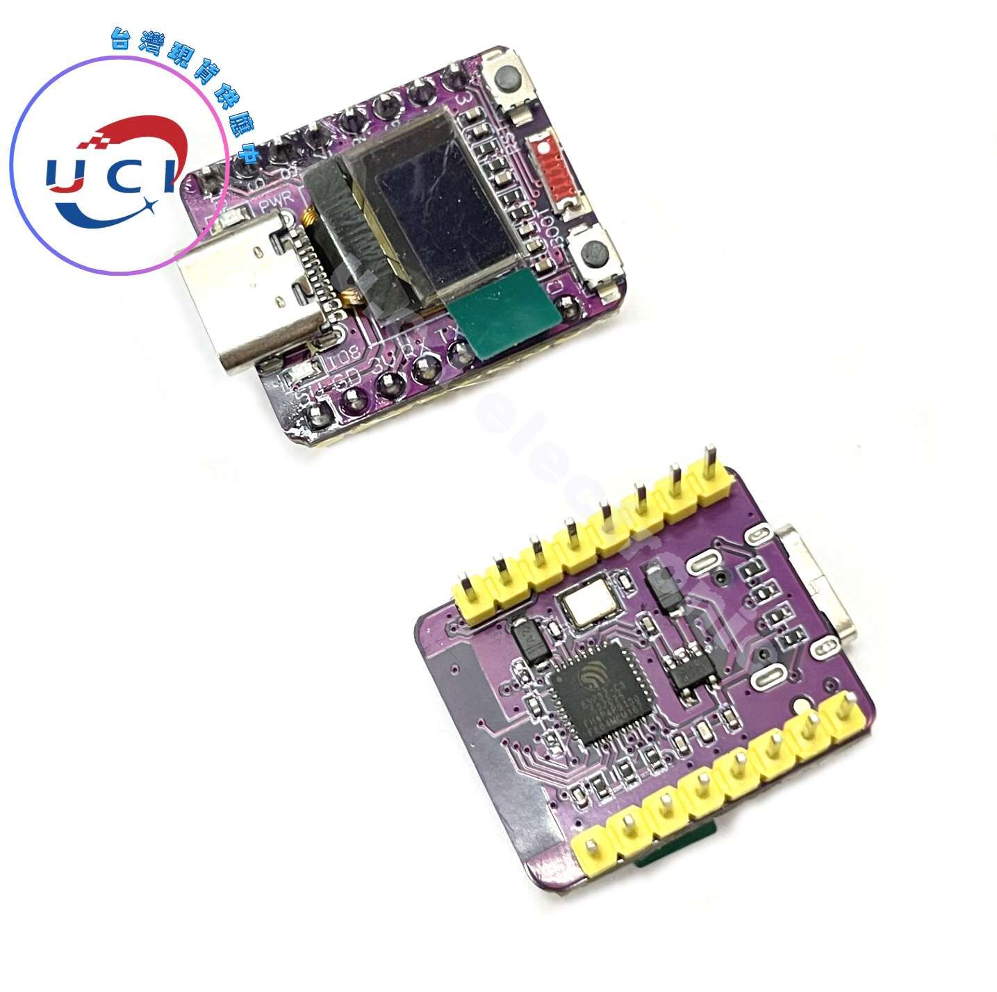 【UCI電子】(7-9) ESP32-C3 OLED開發板陶瓷天線 ESP32開發板 wifi藍牙 0.42寸螢幕