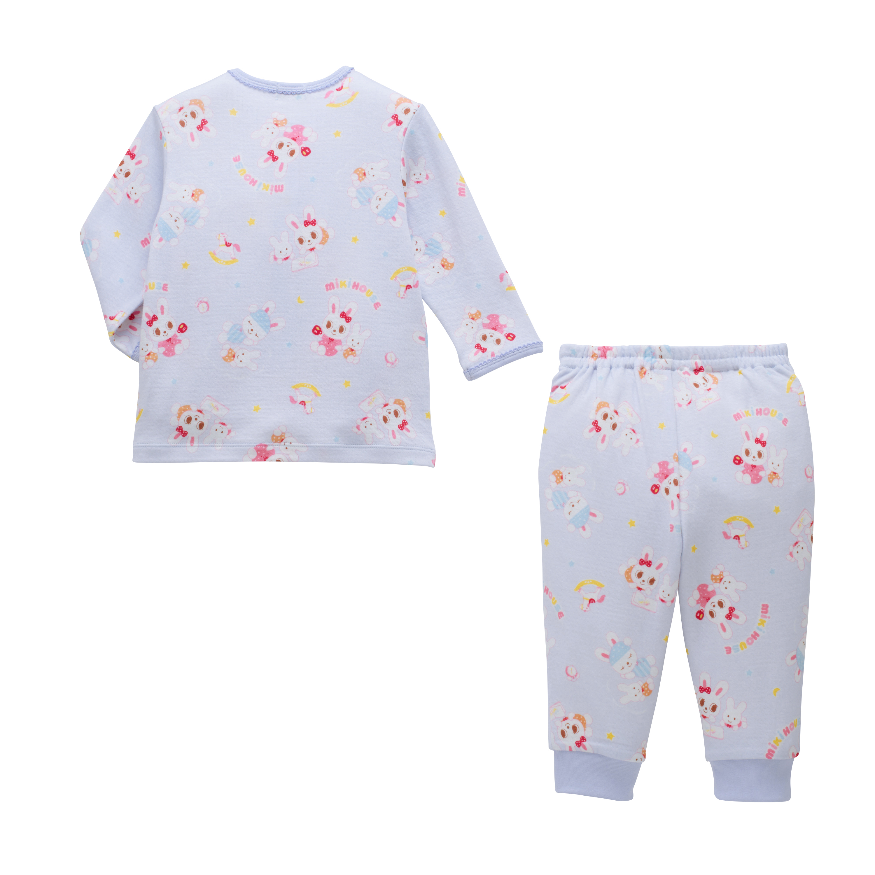 舞颯兔-PUREVEIL針織睡衣組-藍色