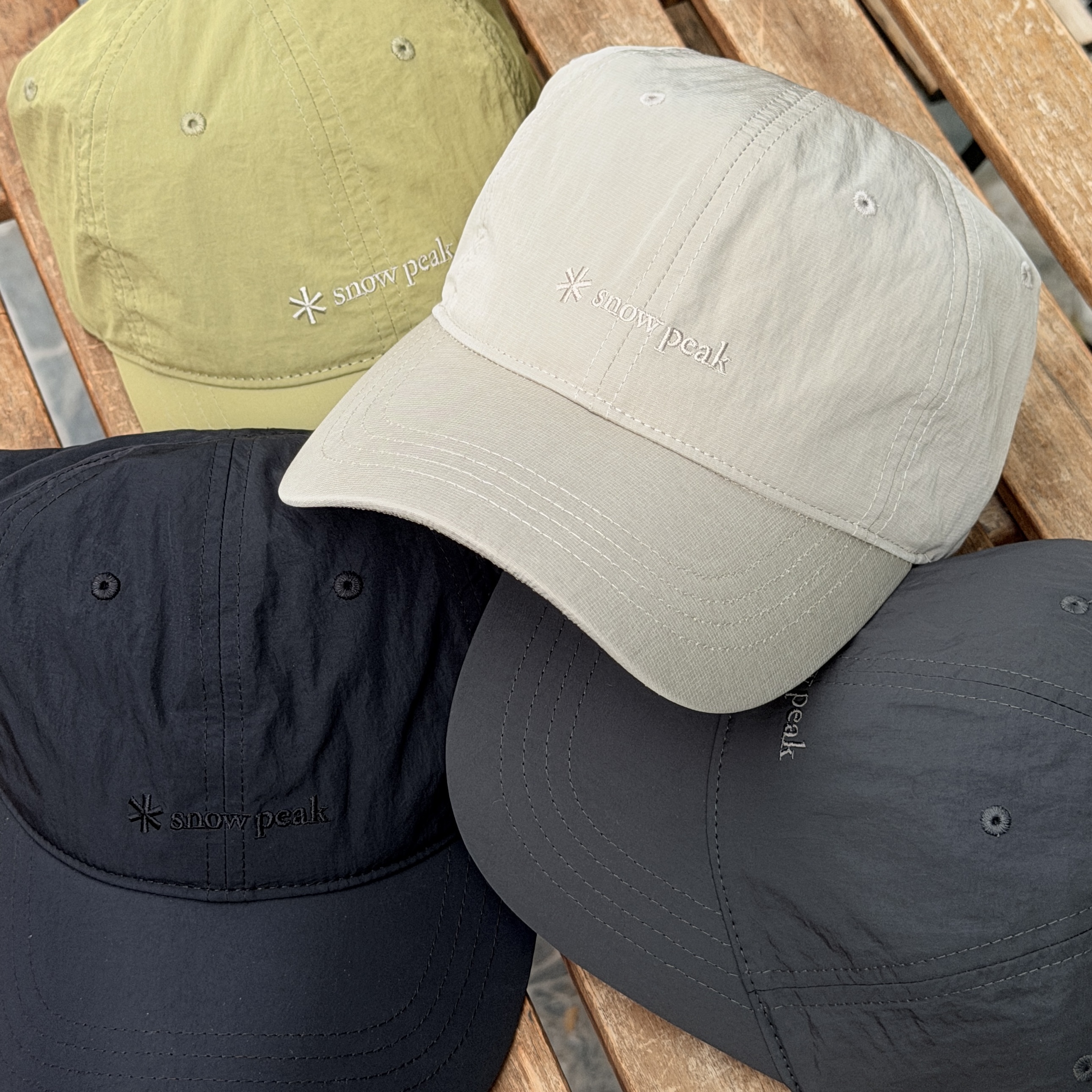 【現貨】Snow Peak  Eco Taslan Ball cap 尼龍刺繡logo老帽  抗UV 防潑水DWR S26ZUFBC70