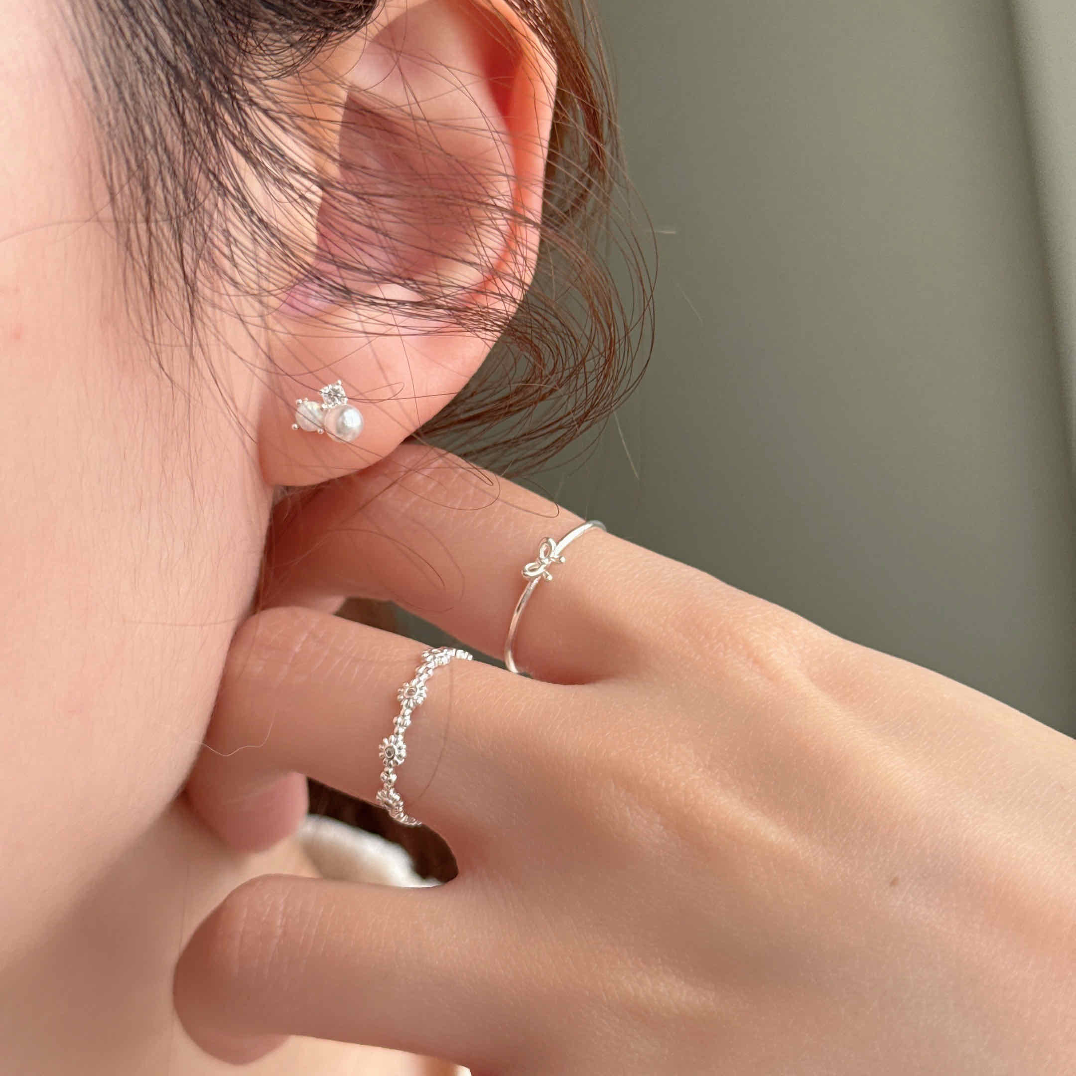 🇰🇷925 silver 珍珠百匯 耳環